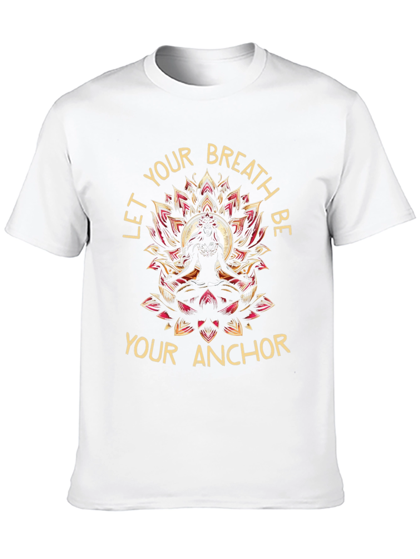 Breathe Anchor Graphic Tee - Meditation T-Shirt