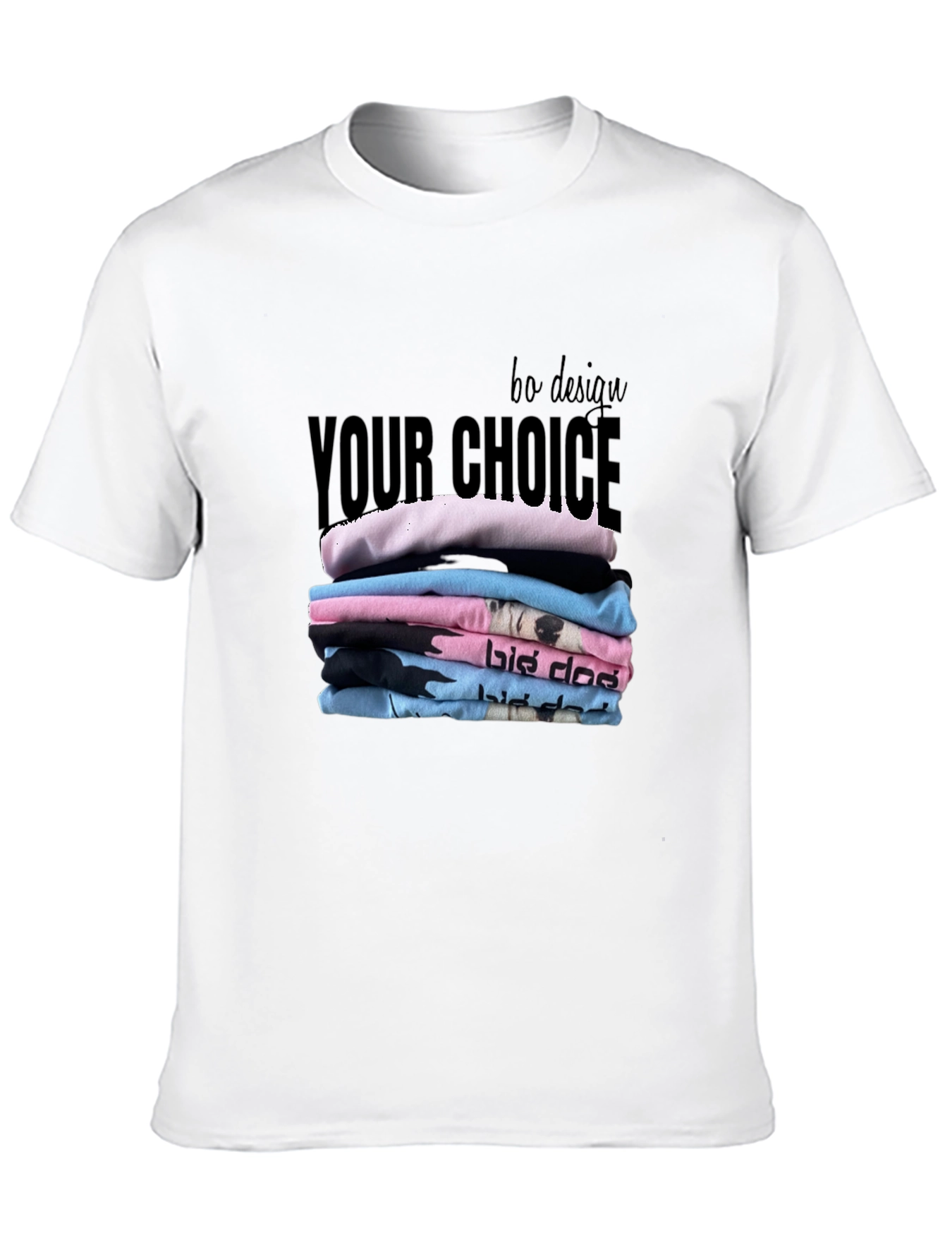 Stylish Black T-Shirt - Your Choice Design