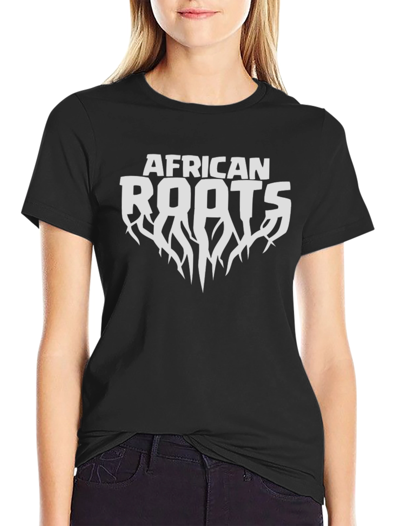 African Roots Black T-Shirt