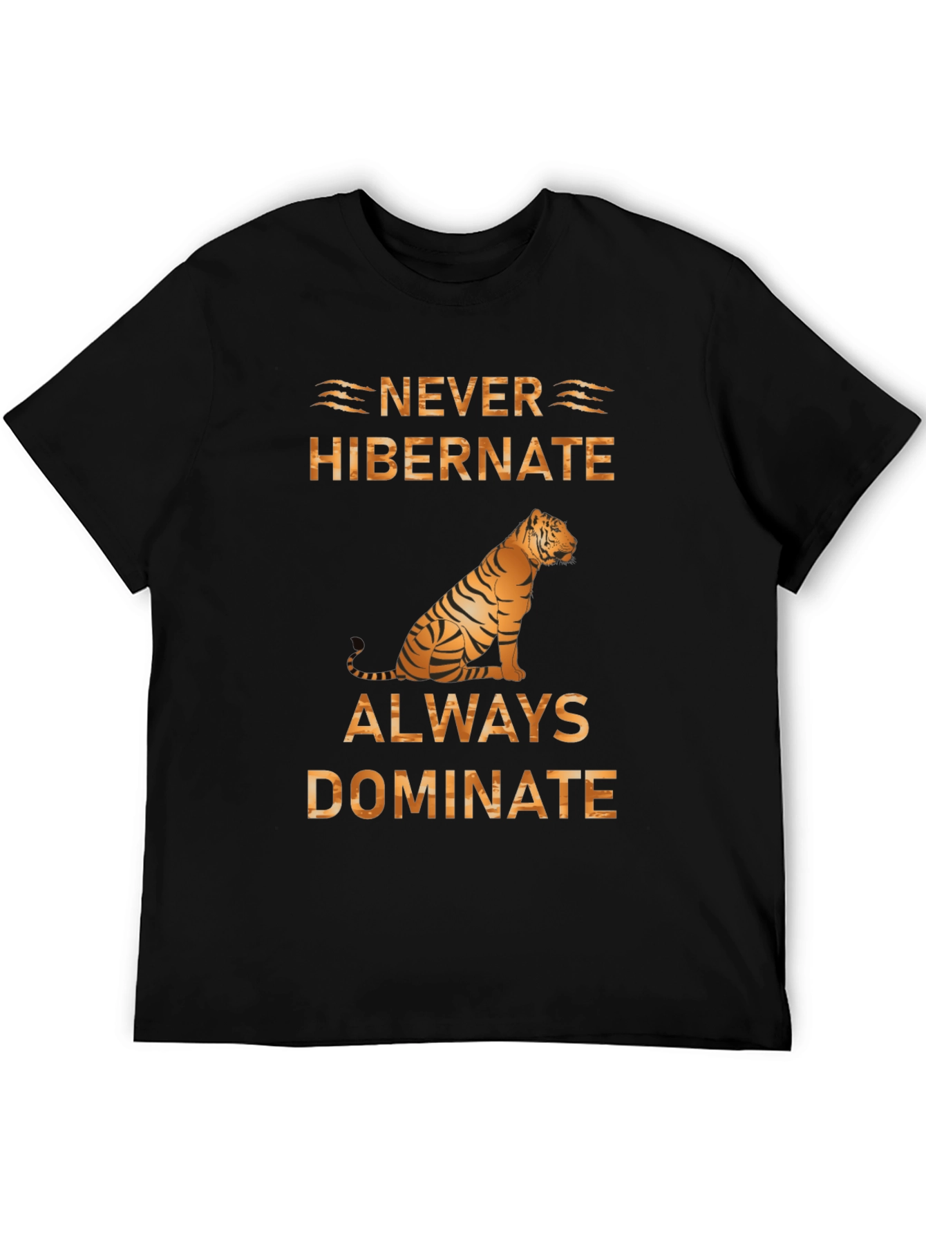 Never Hibernate Tiger Graphic Tee