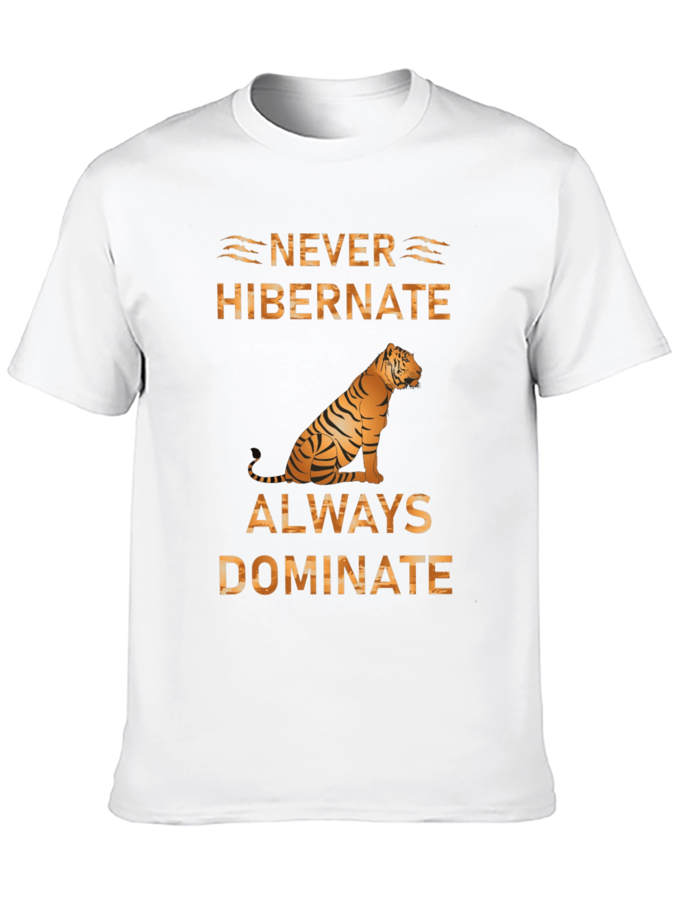 Never Hibernate Tiger Graphic Tee