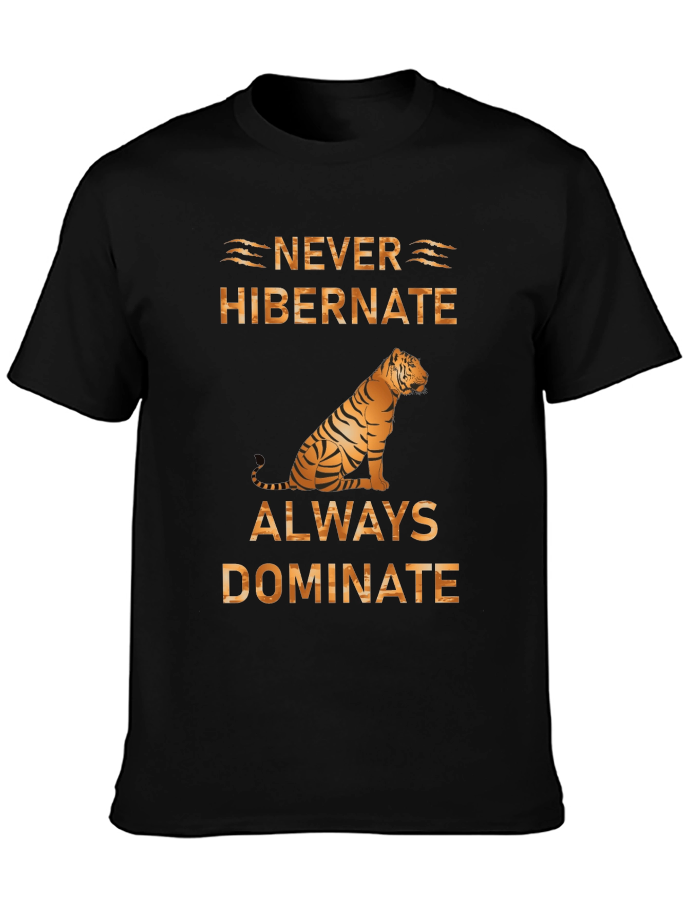 Never Hibernate Tiger Graphic Tee