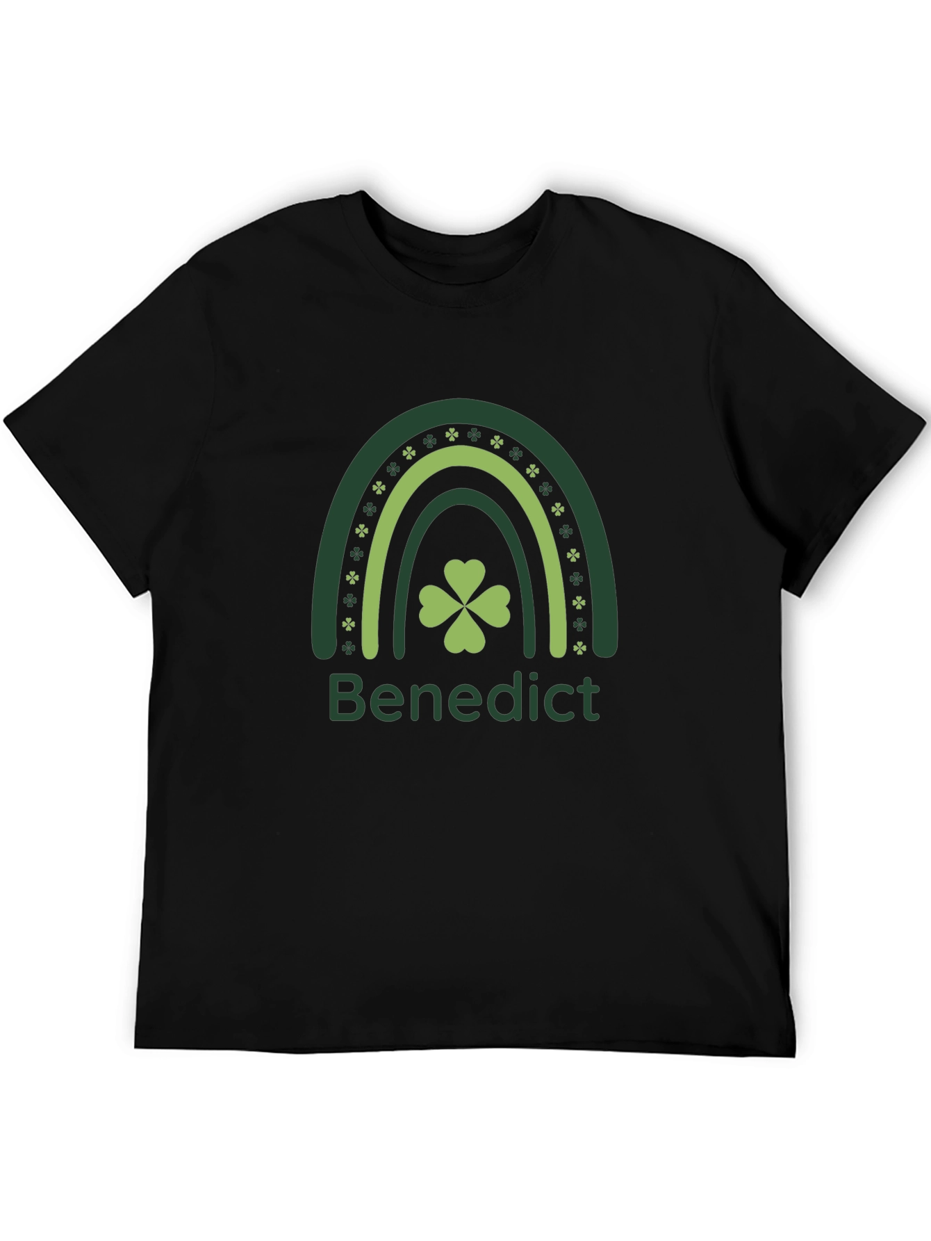 St Patricks Day Benedict Rainbow Shamrock T-Shirt