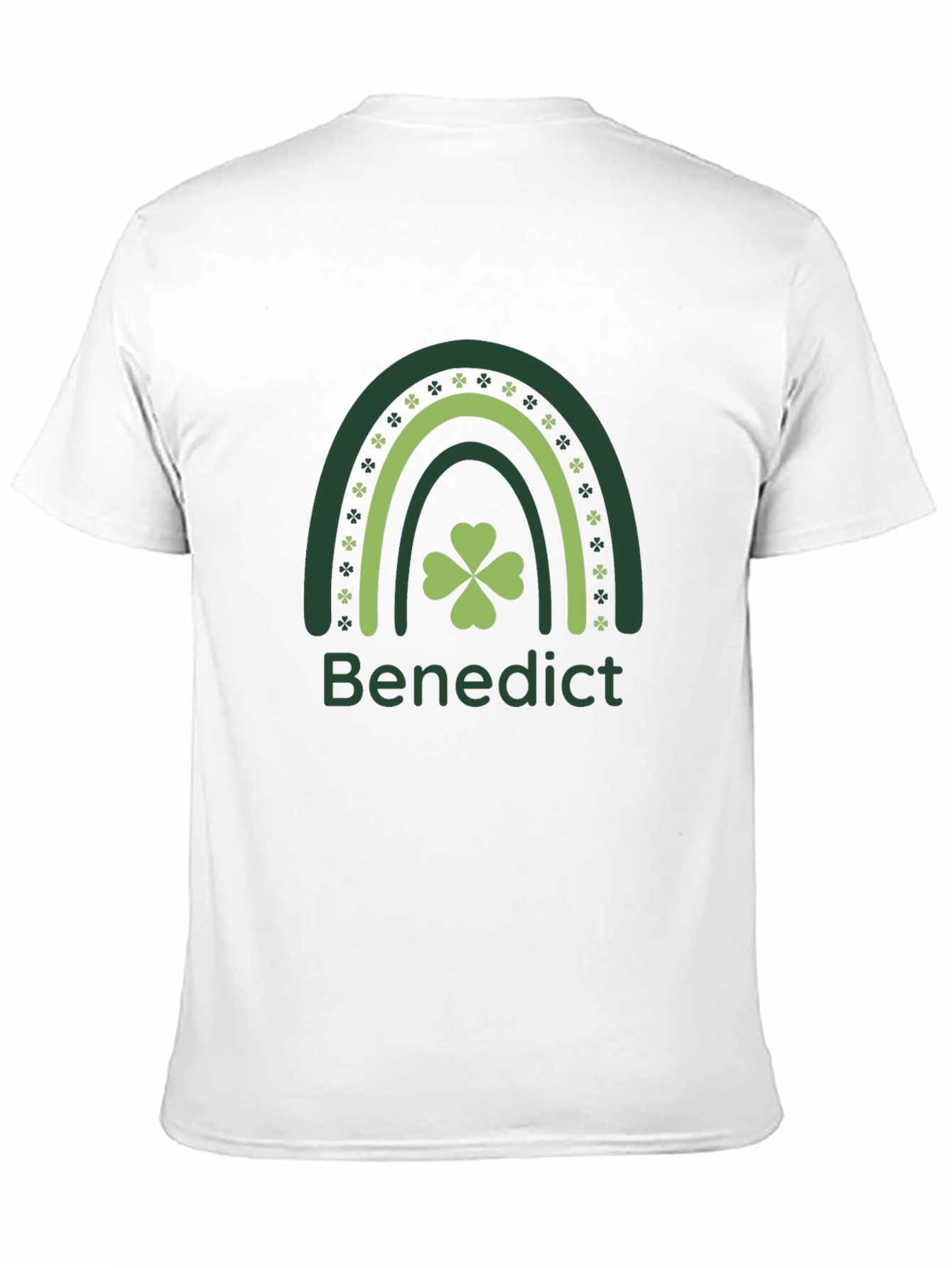 St Patricks Day Benedict Rainbow Shamrock T-Shirt