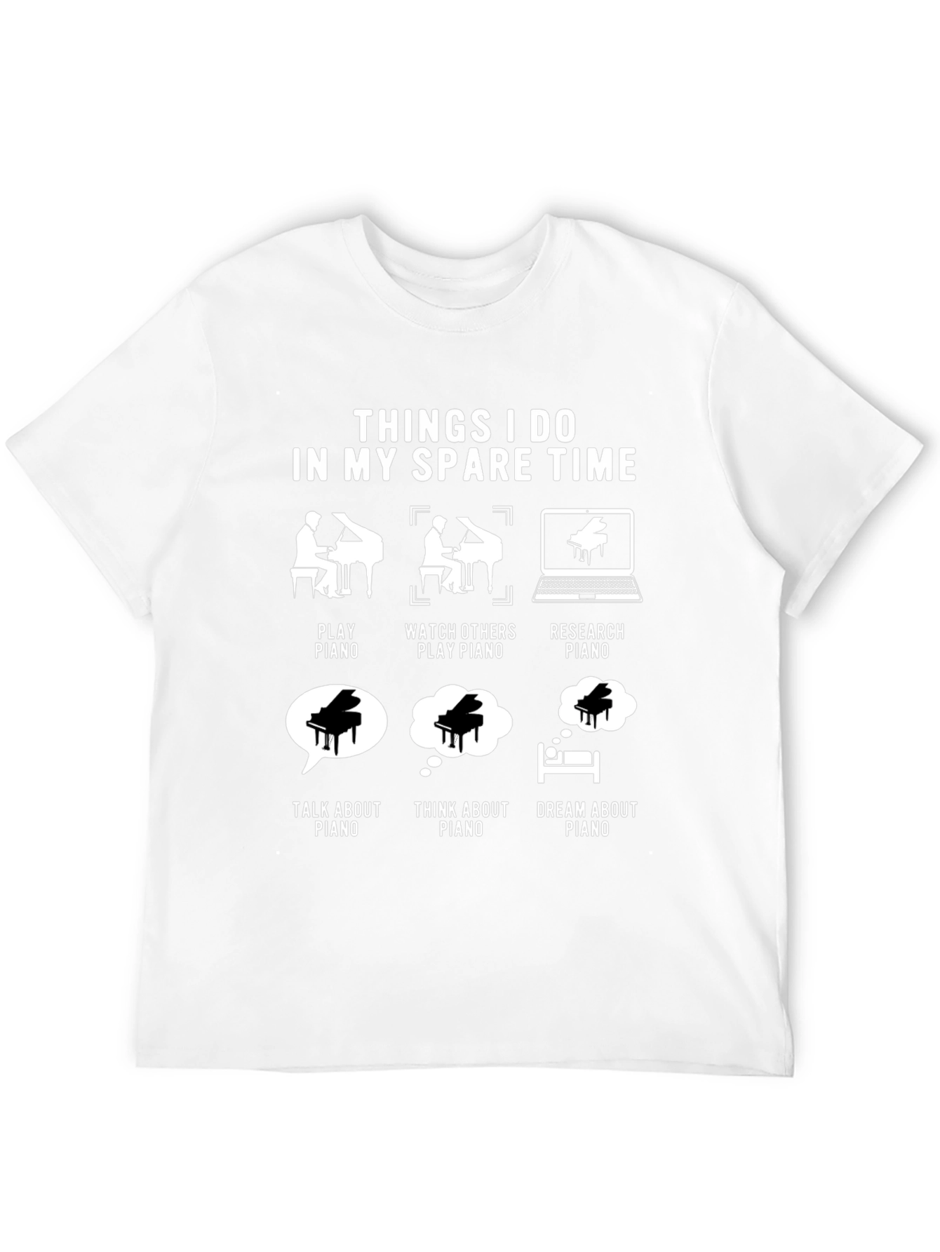 Piano Lover Spare Time T-Shirt