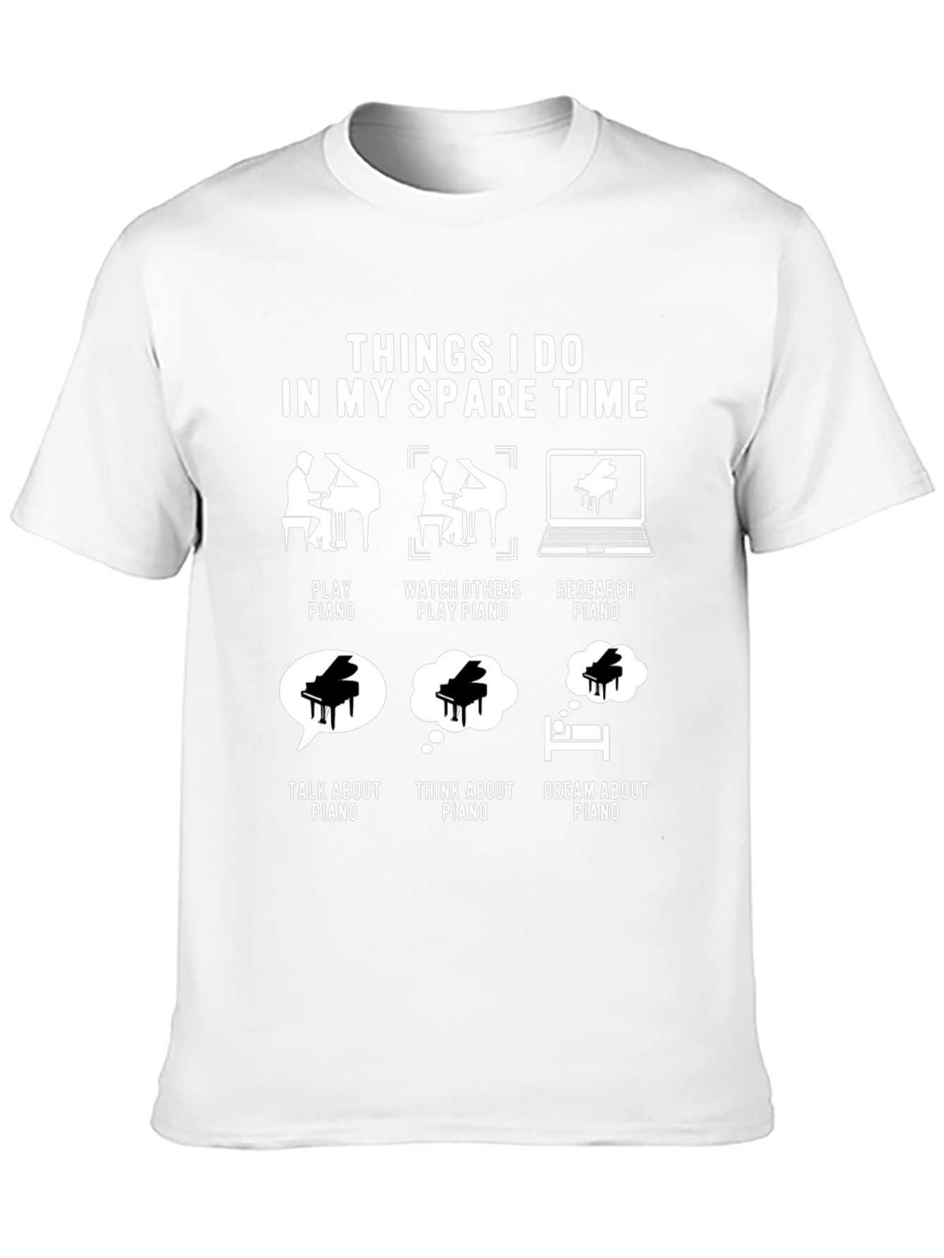 Piano Lover Spare Time T-Shirt