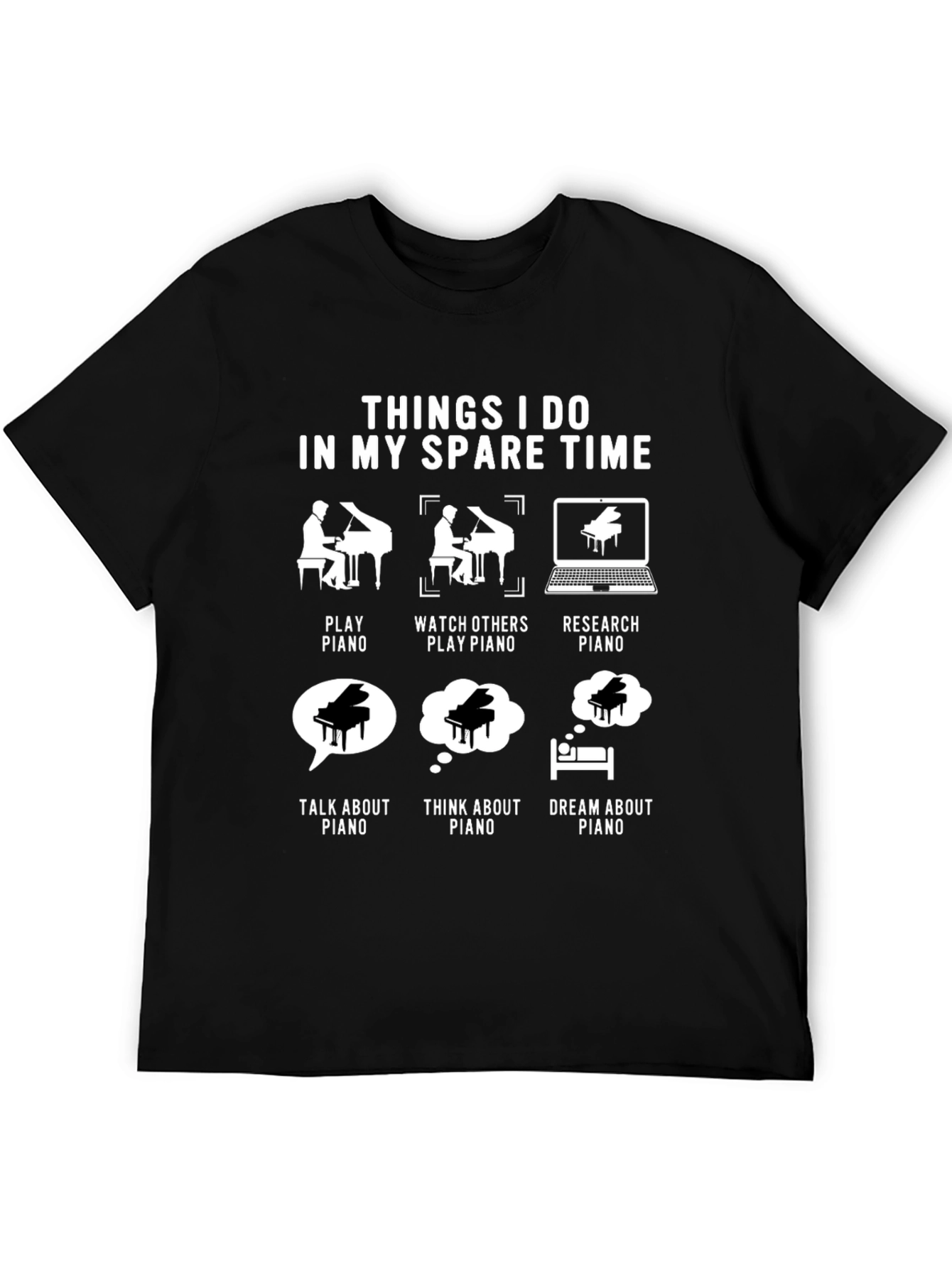 Piano Lover Spare Time T-Shirt
