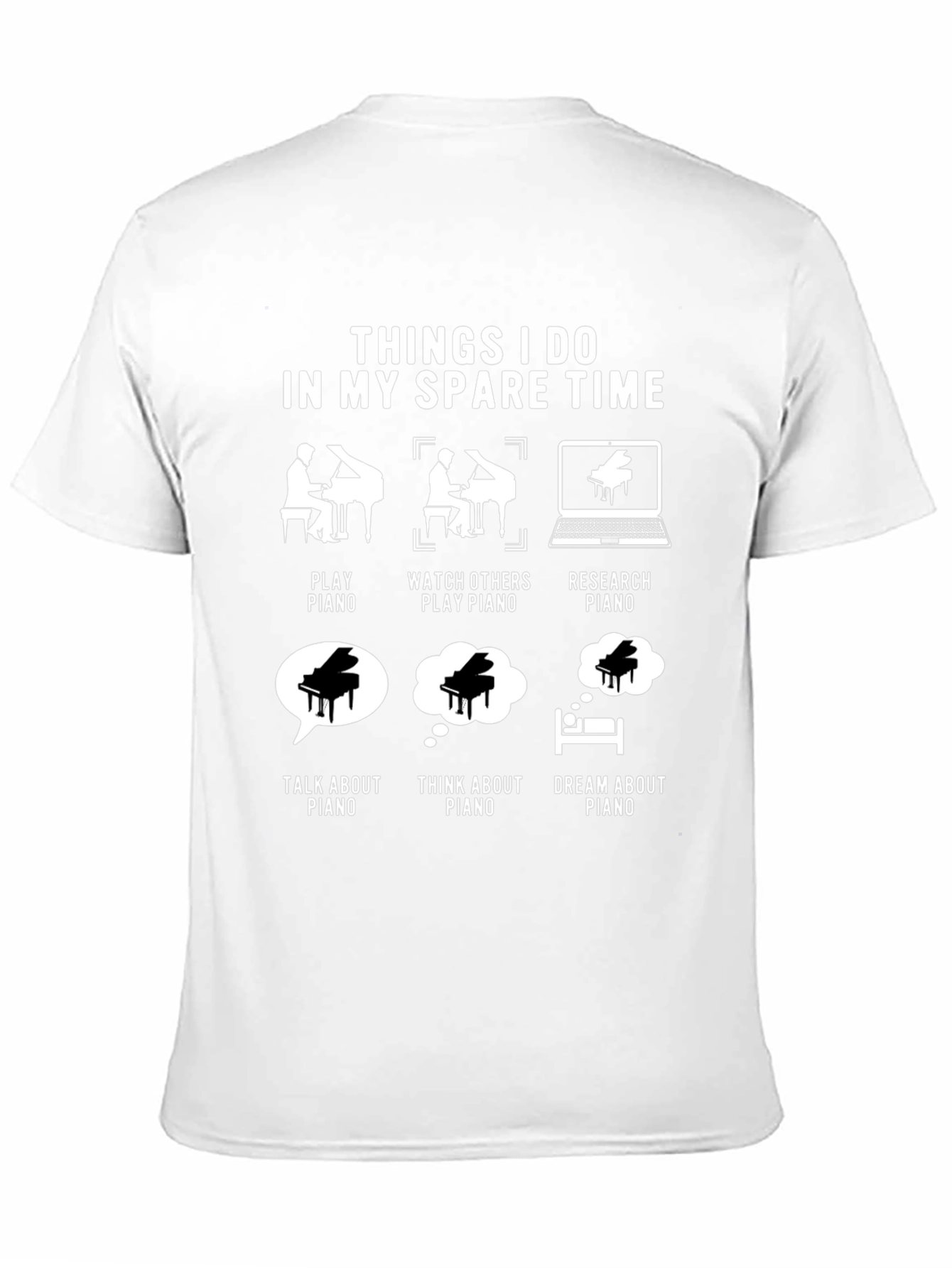 Piano Lover Spare Time T-Shirt