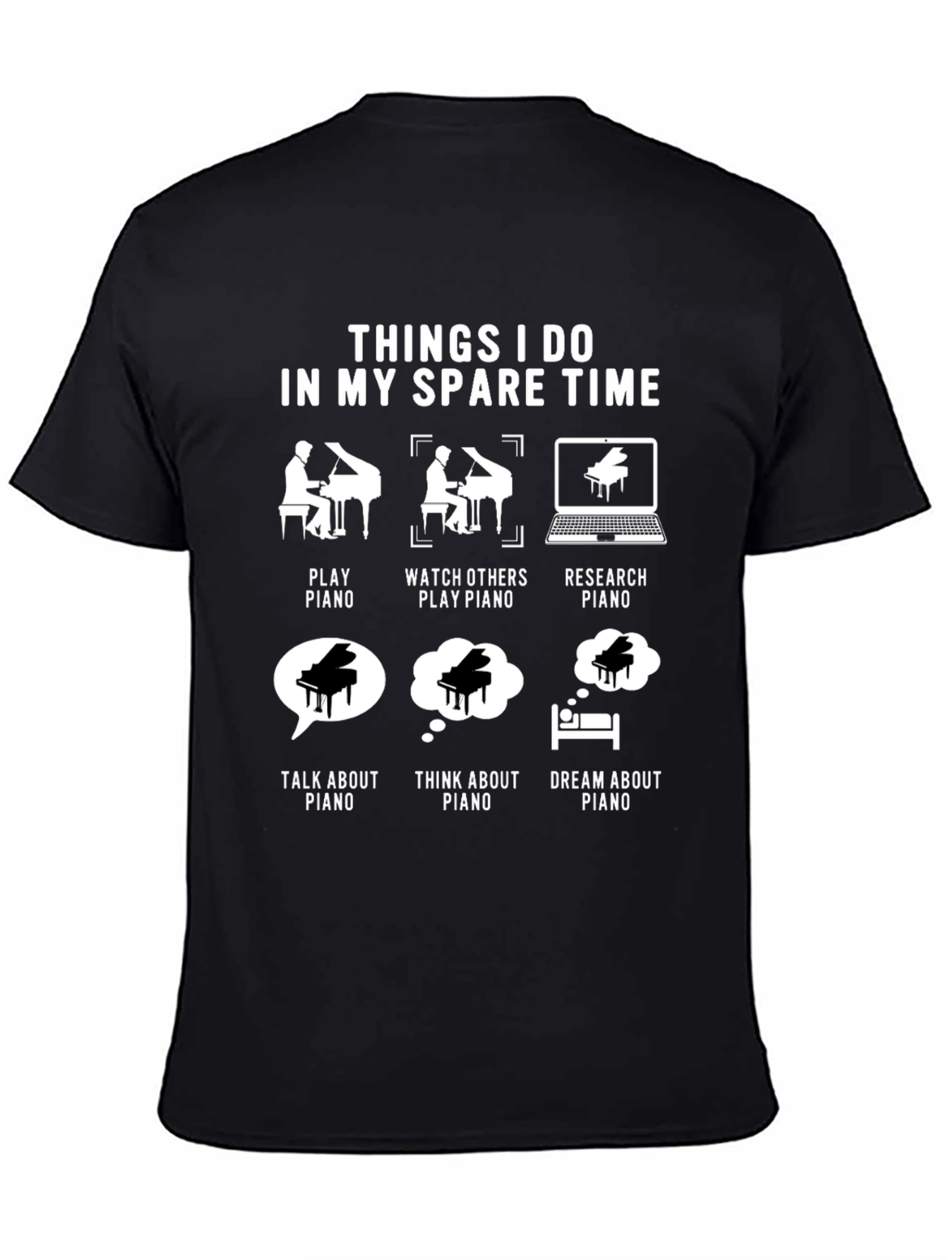 Piano Lover Spare Time T-Shirt