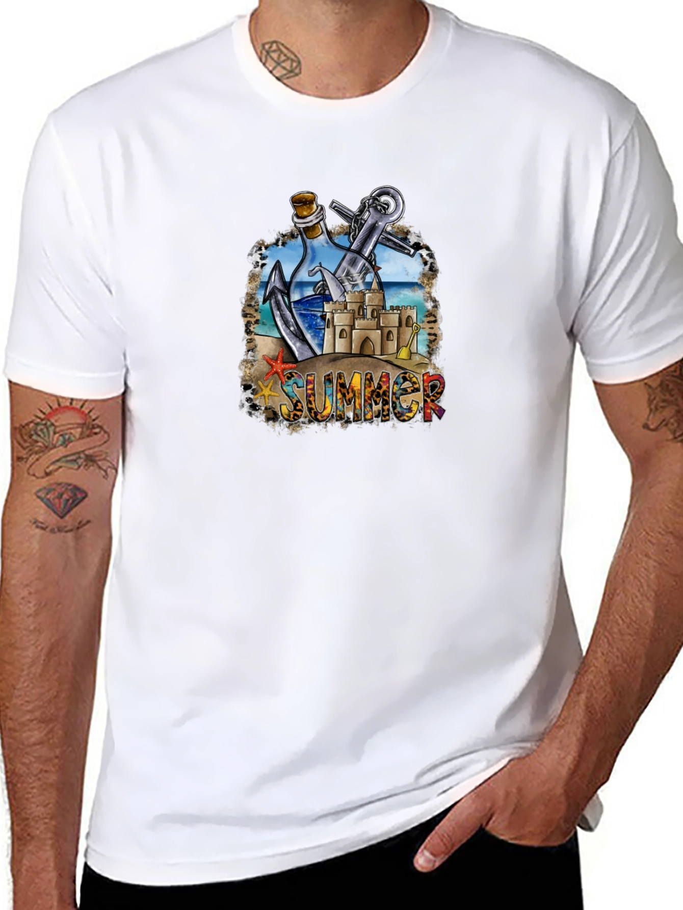 Summer Beach Anchor T-Shirt