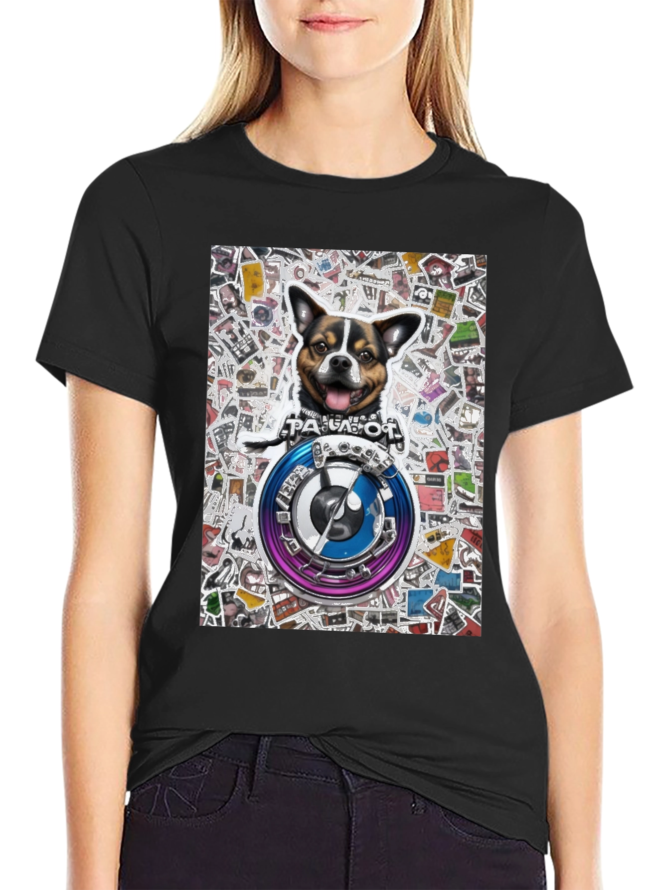 Dog Logo Graphic Tee - Stylish & Unique