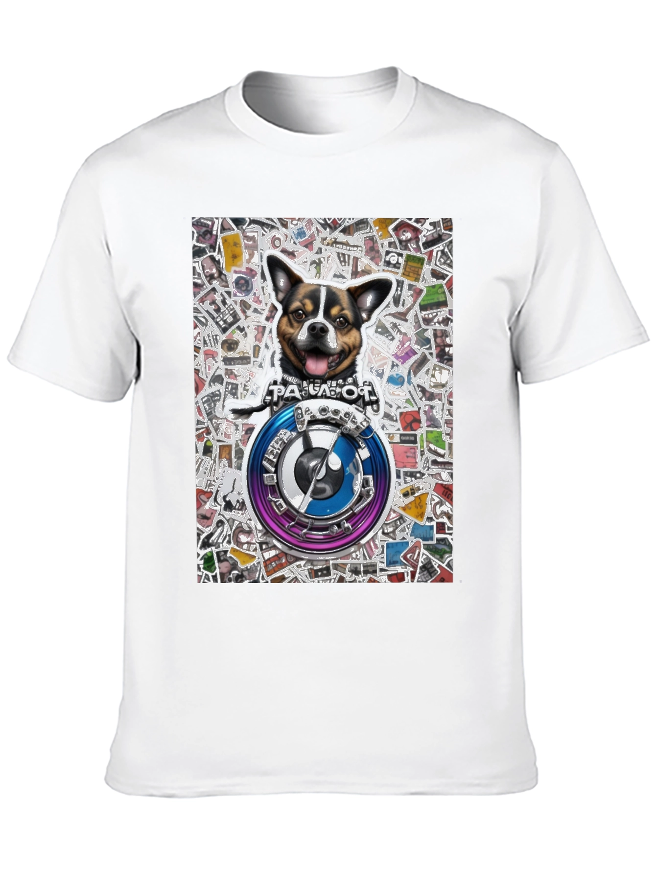 Dog Logo Graphic Tee - Stylish & Unique