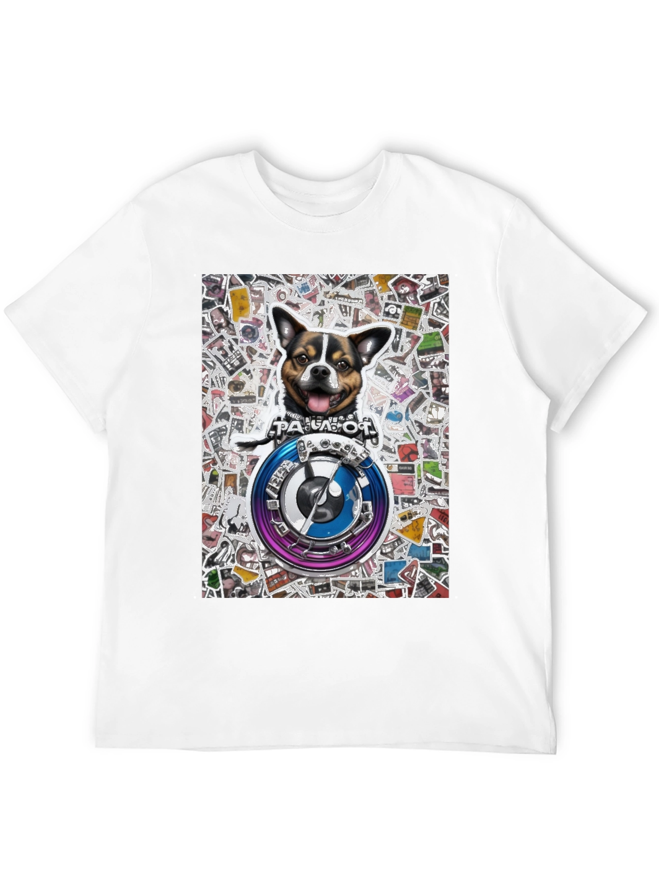 Dog Logo Graphic Tee - Stylish & Unique
