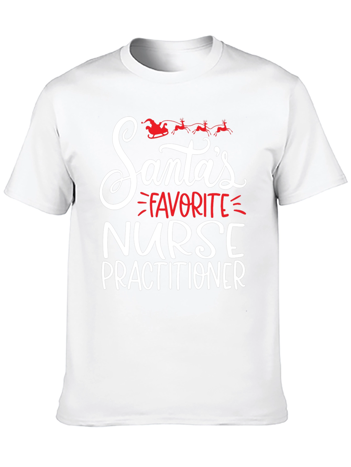 Santas Favorite Nurse Practitioner T-Shirt
