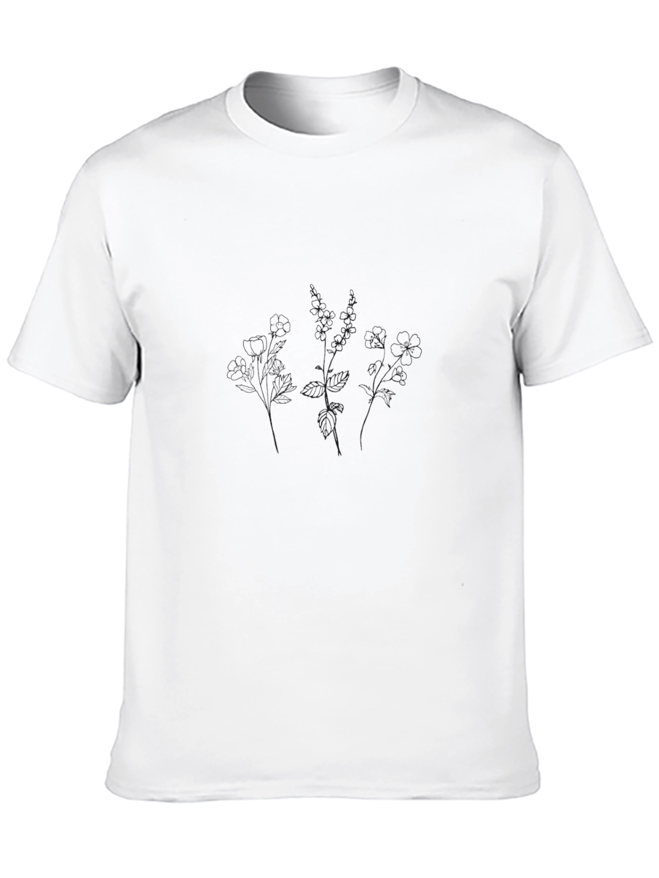 Mens Classic Black Crew Neck T-Shirt