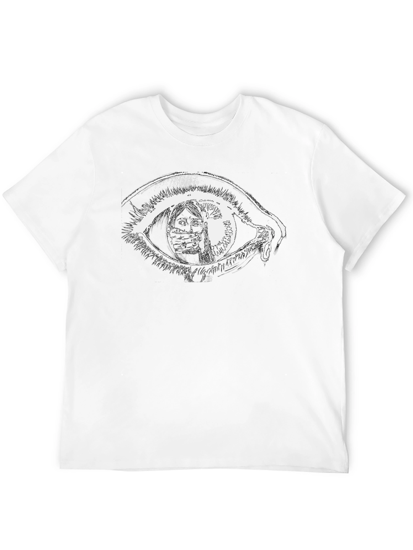 Eye Graphic Black T-Shirt