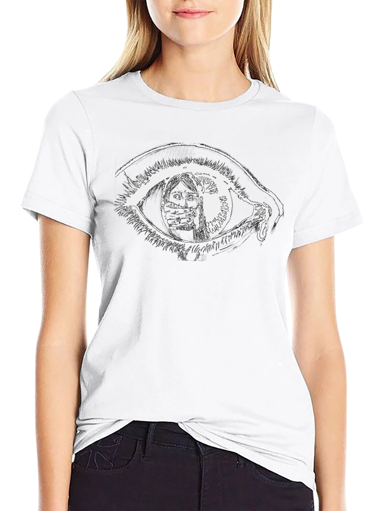 Eye Graphic Black T-Shirt