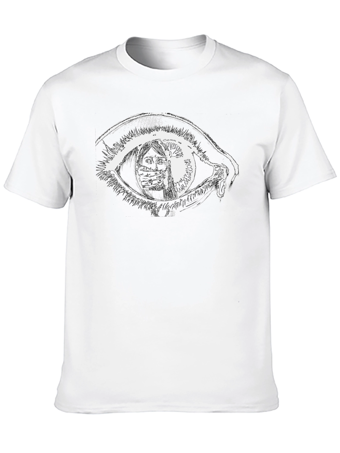 Eye Graphic Black T-Shirt