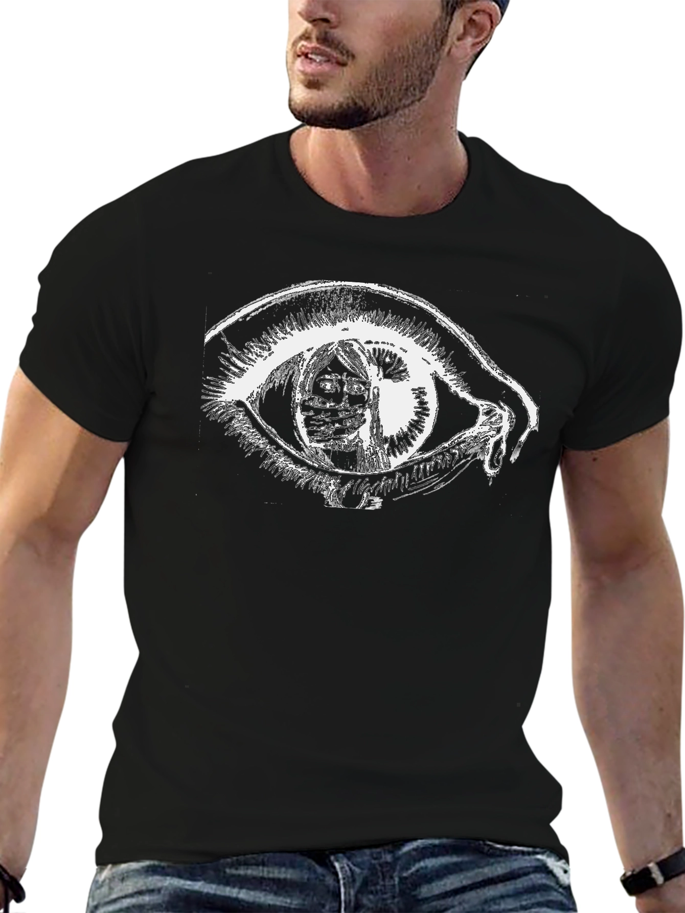 Eye Graphic Black T-Shirt