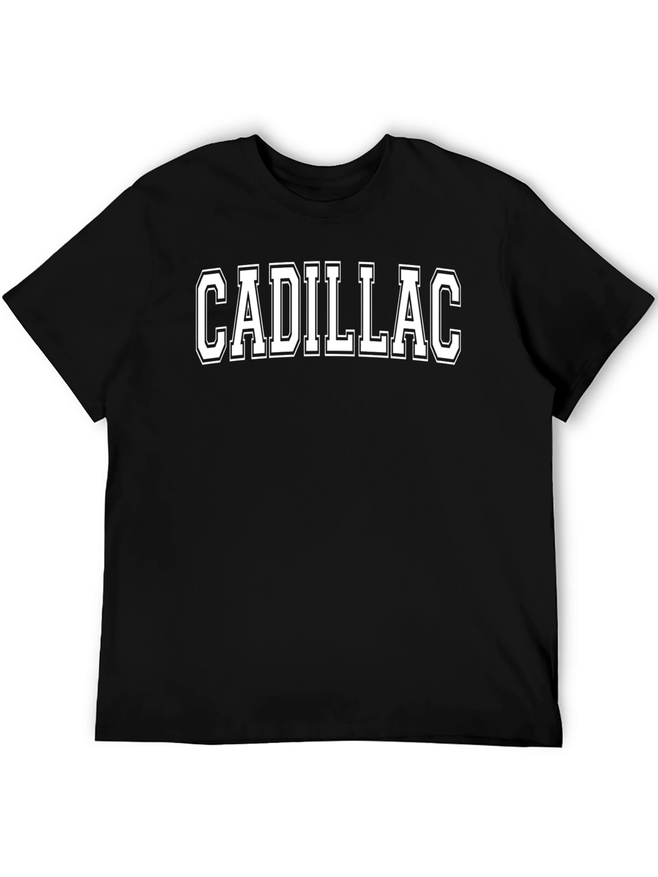 Cadillac Graphic Tee - Black Cotton T-Shirt