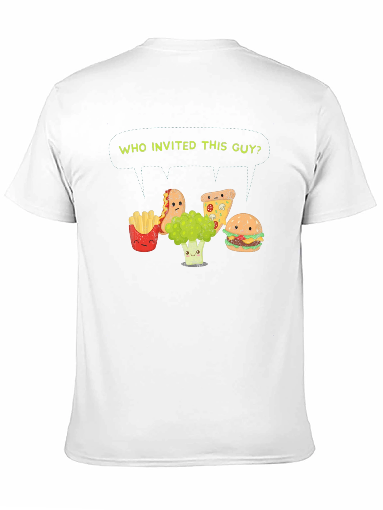 Funny Broccoli T-Shirt - Who Invited This Guy