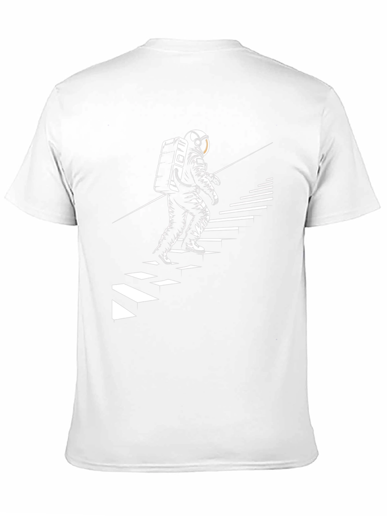Astronaut Climbing Stairs Graphic Tee