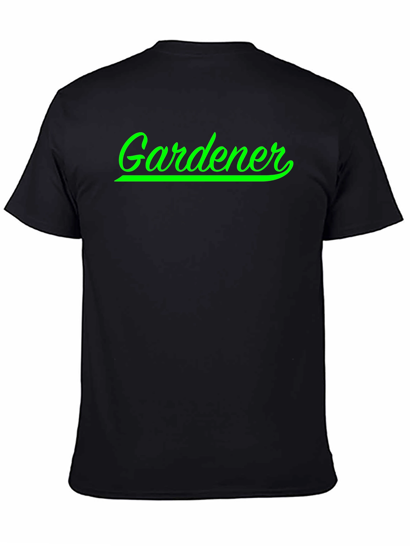 Gardener T-Shirt - Green Script