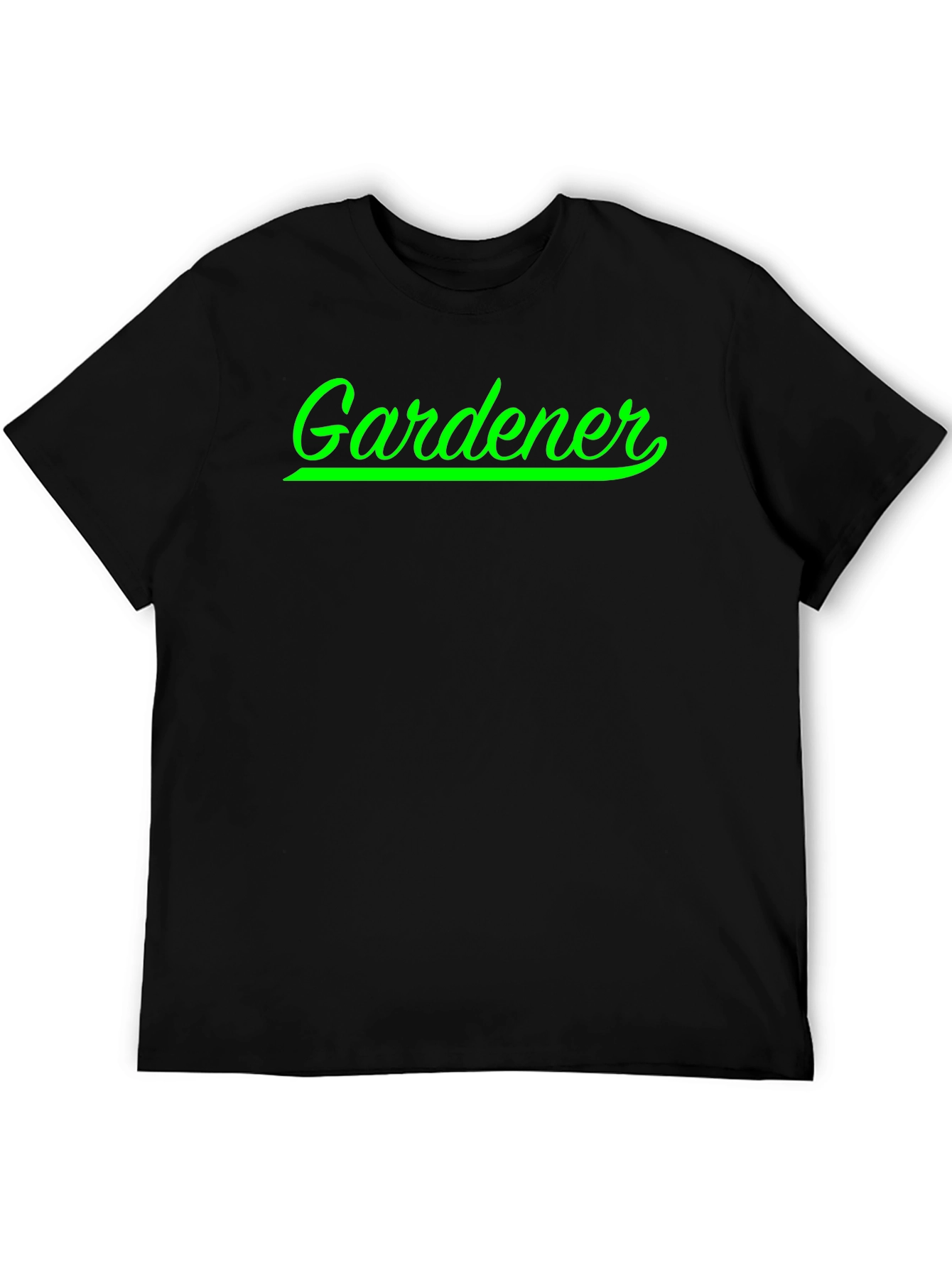 Gardener T-Shirt - Green Script