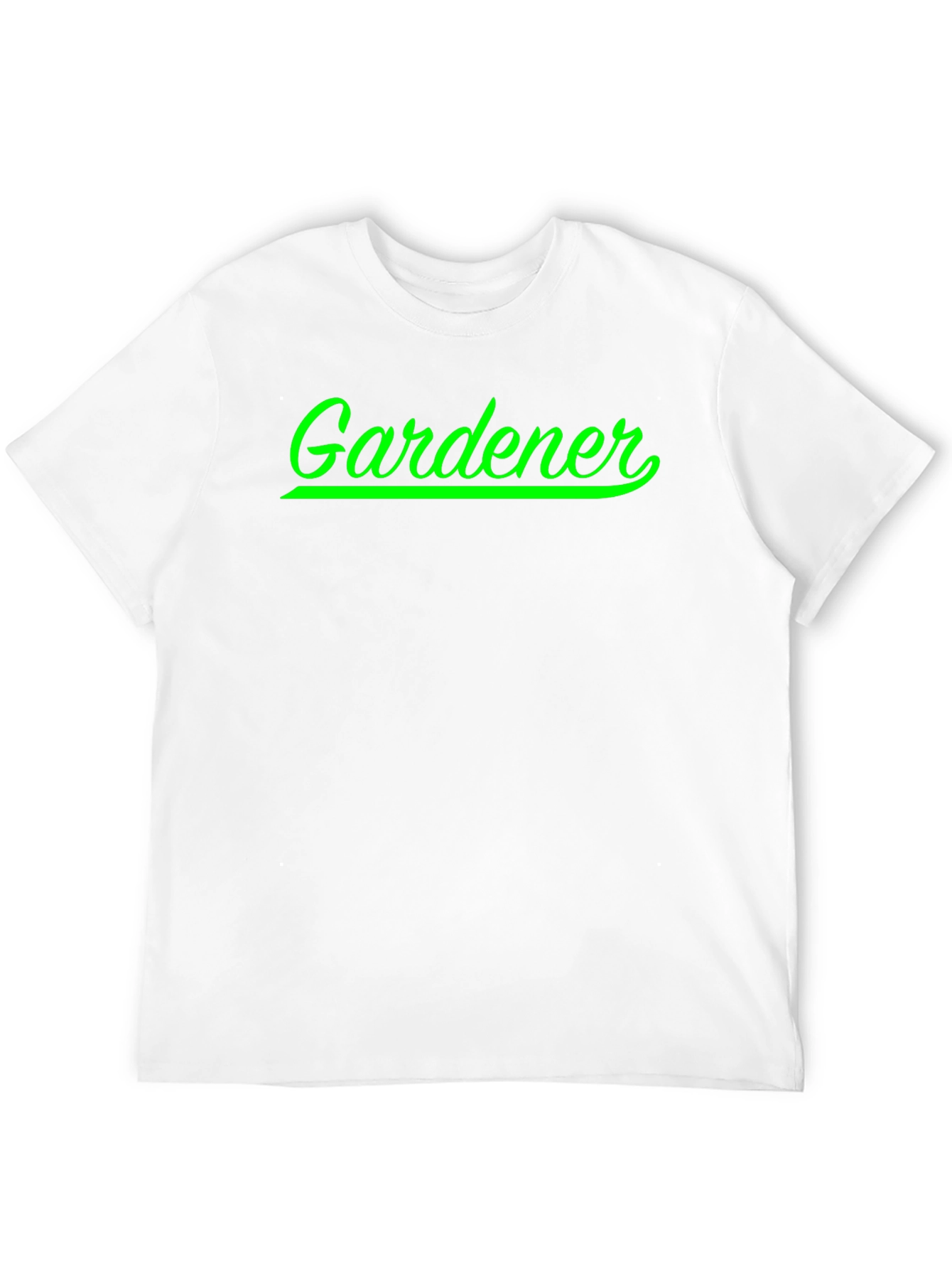 Gardener T-Shirt - Green Script