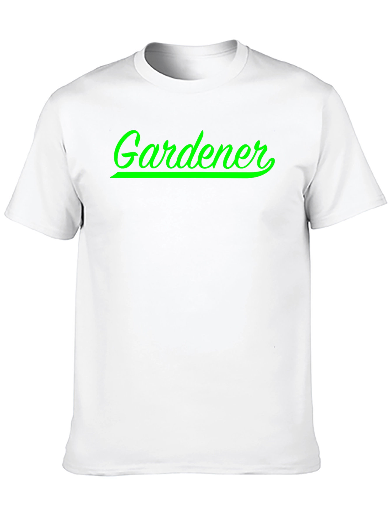 Gardener T-Shirt - Green Script