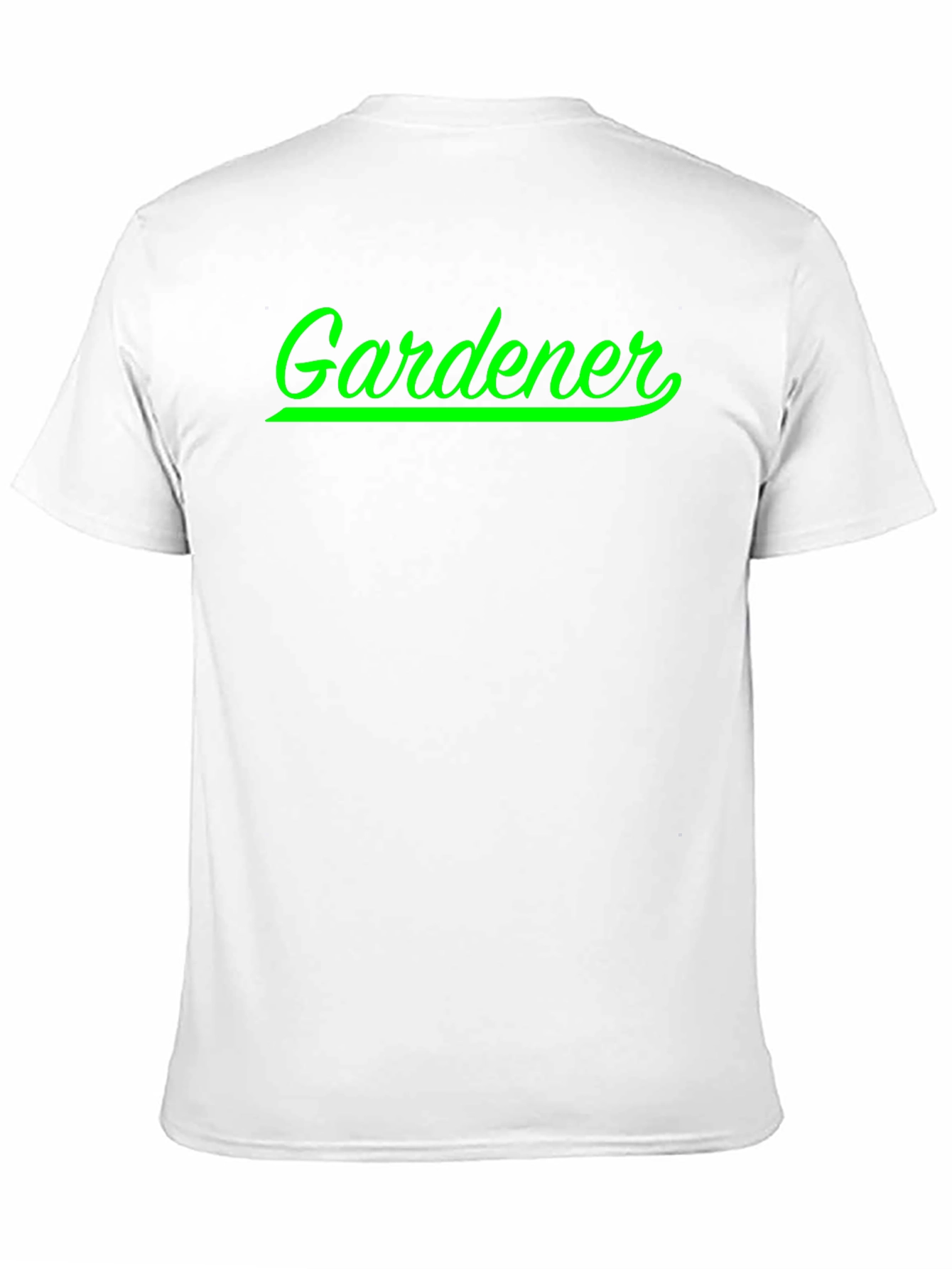 Gardener T-Shirt - Green Script
