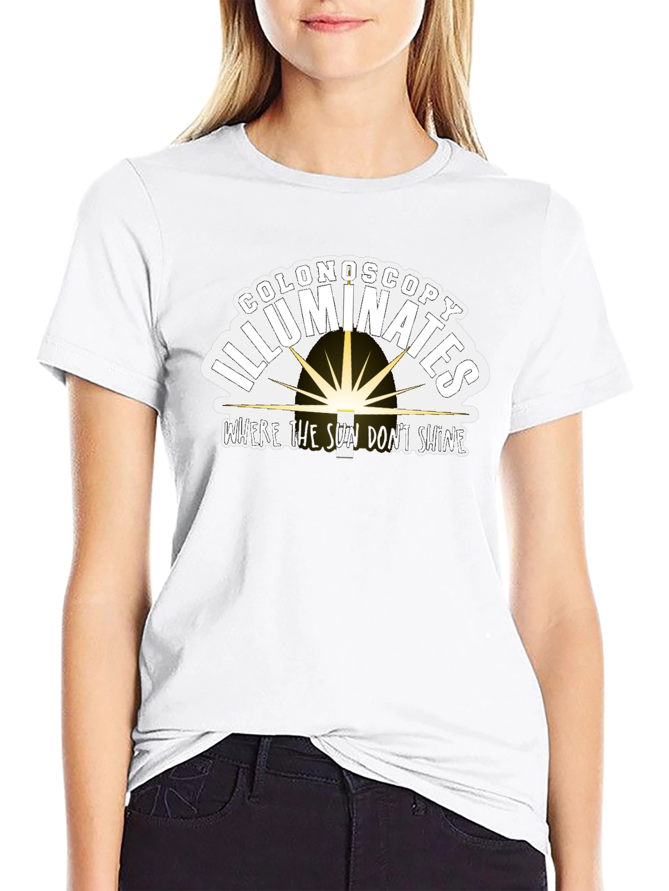 Colonoscopy Illuminates Funny T-Shirt
