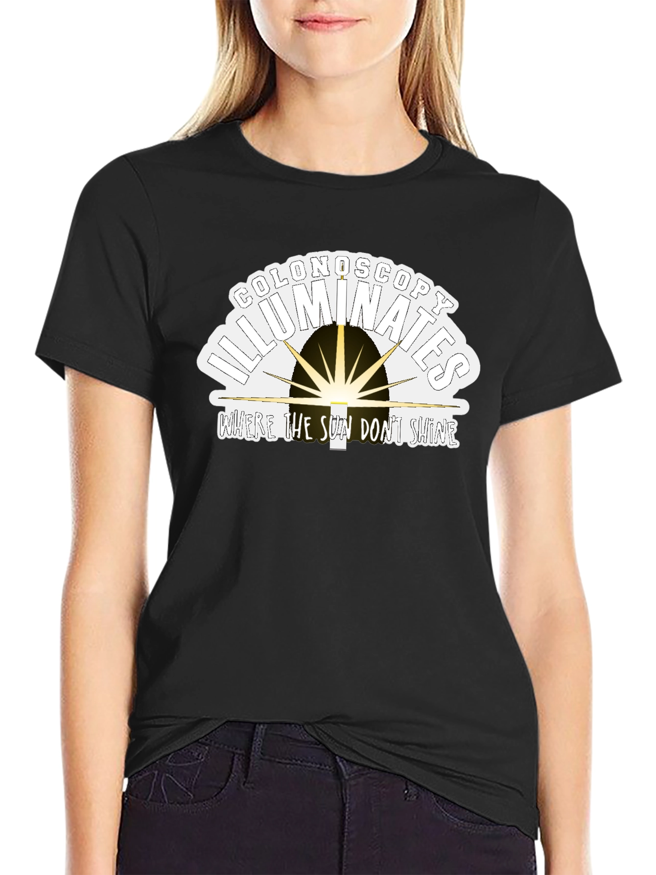 Colonoscopy Illuminates Funny T-Shirt