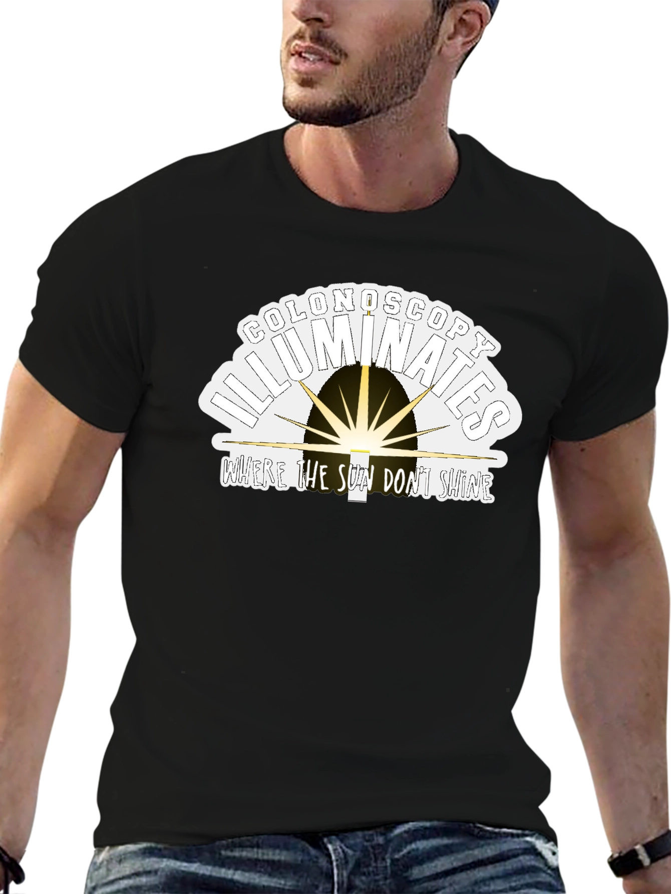 Colonoscopy Illuminates Funny T-Shirt