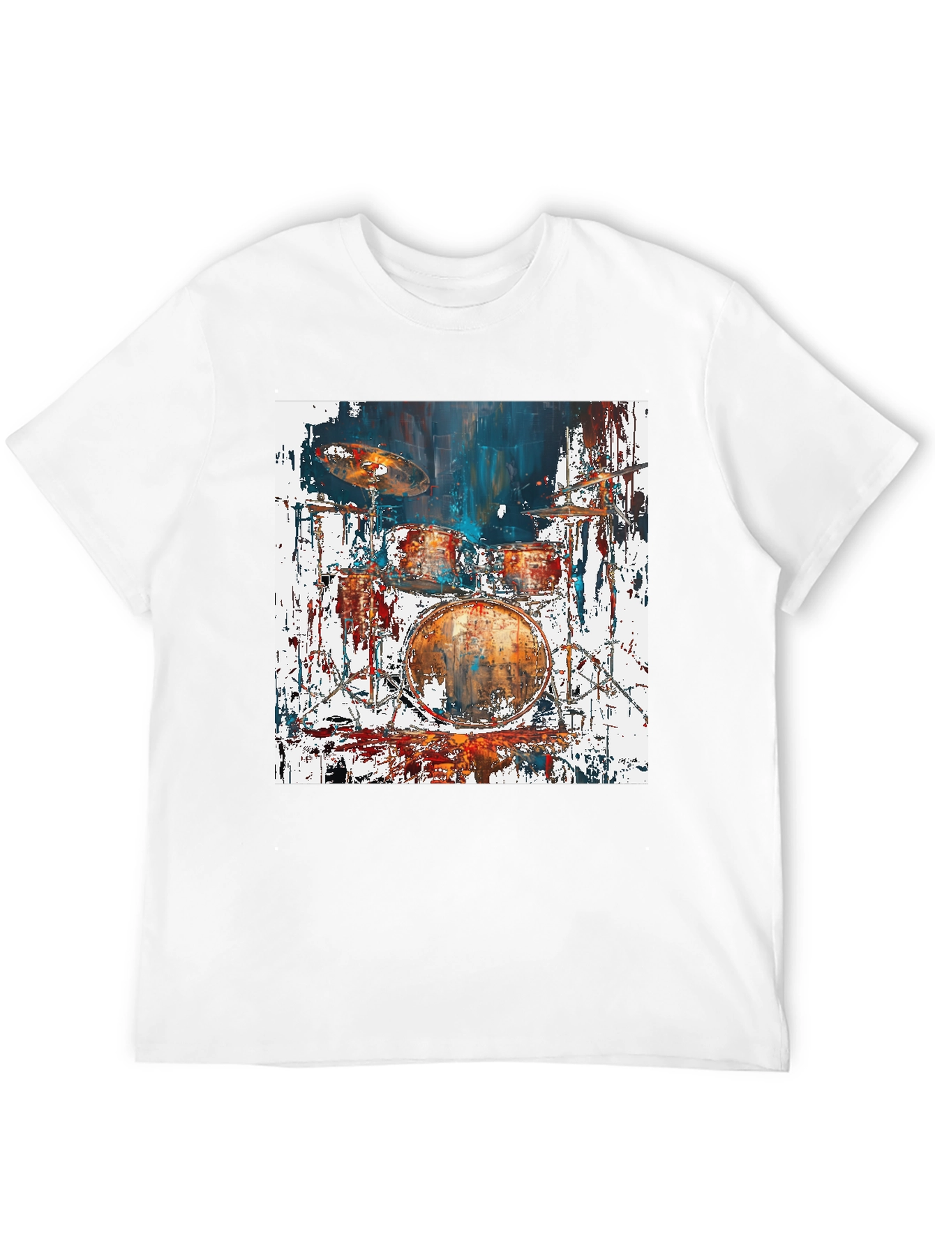 Abstract Drum Set Graphic Tee
