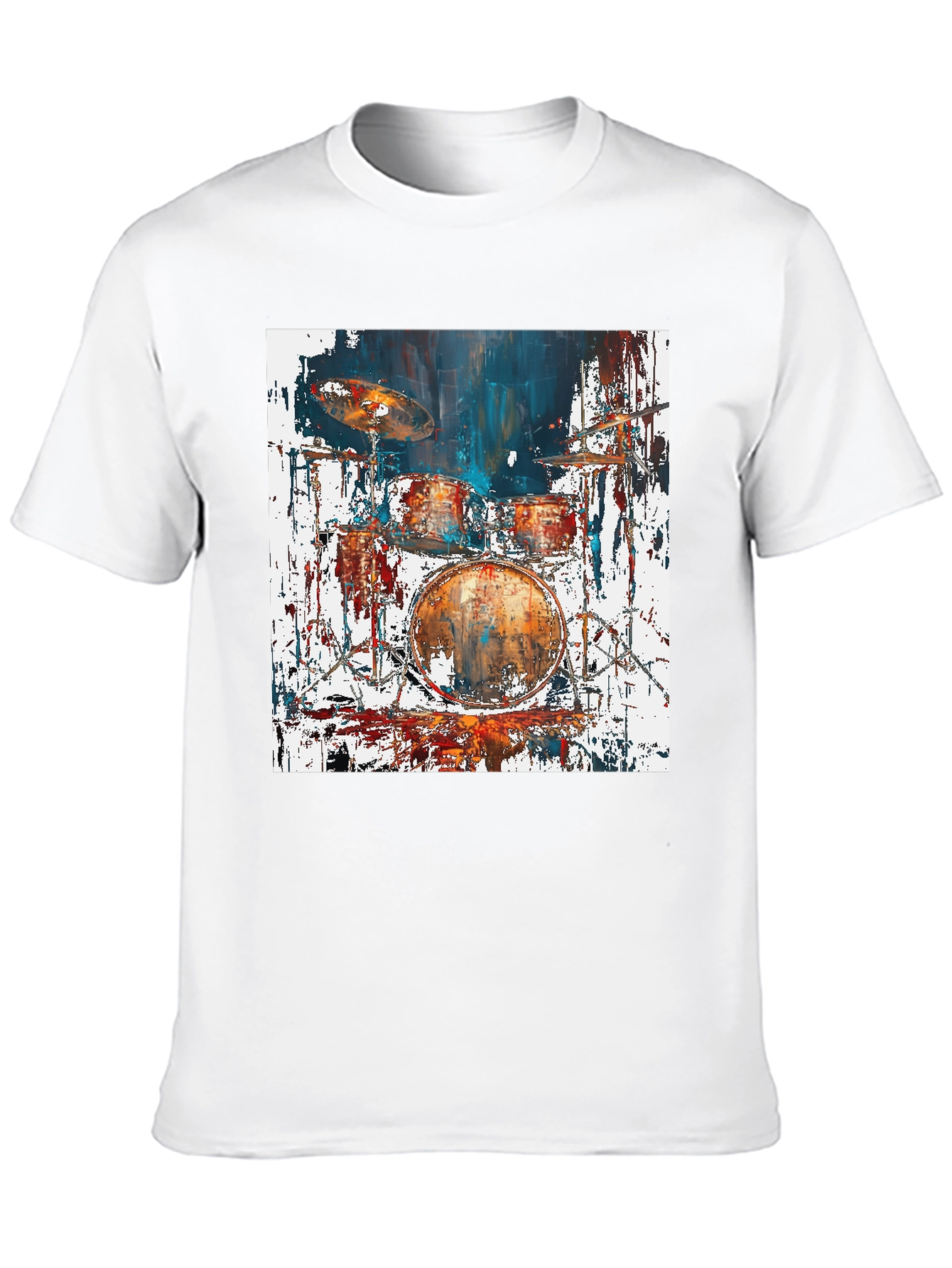 Abstract Drum Set Graphic Tee
