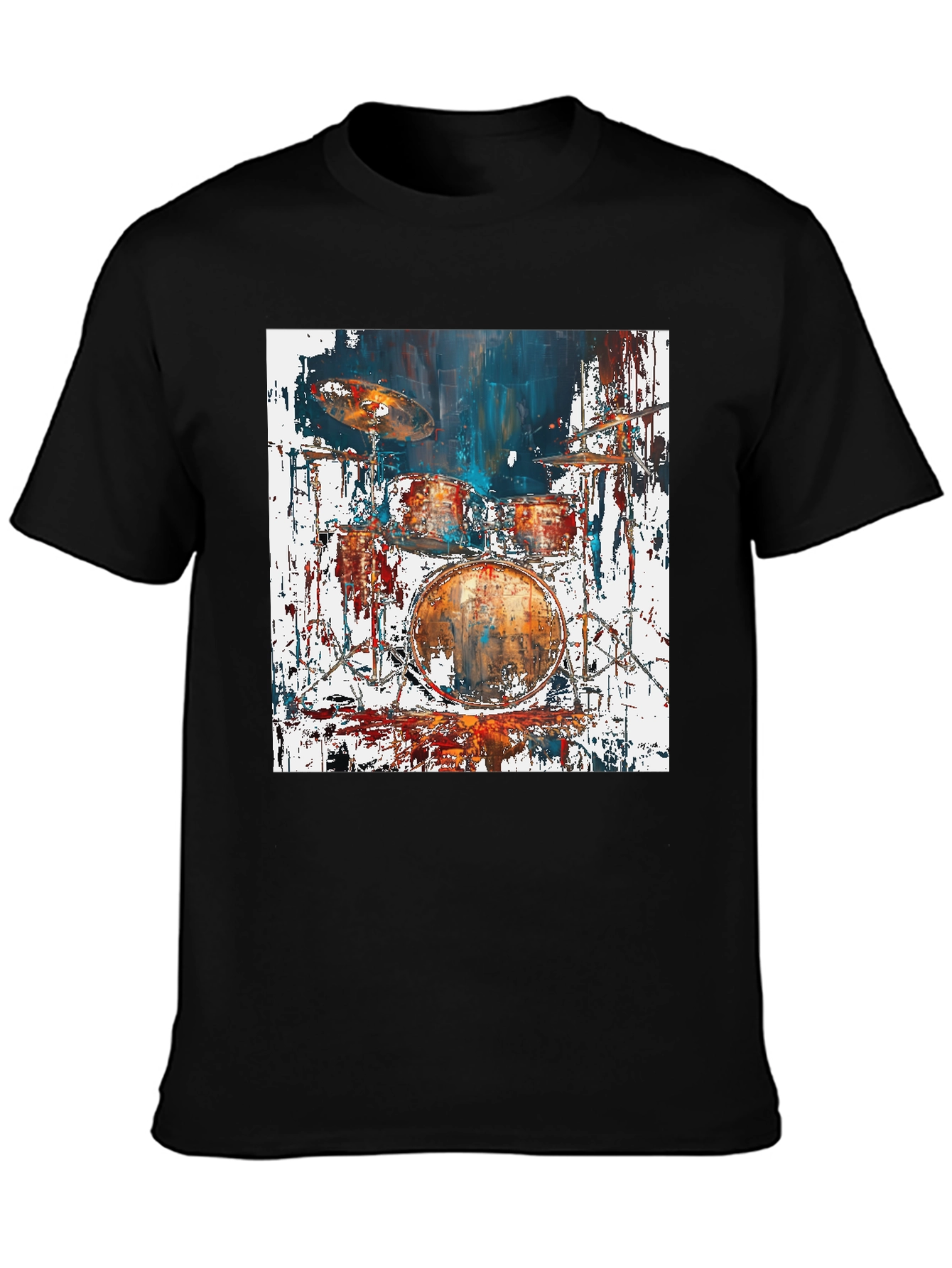 Abstract Drum Set Graphic Tee