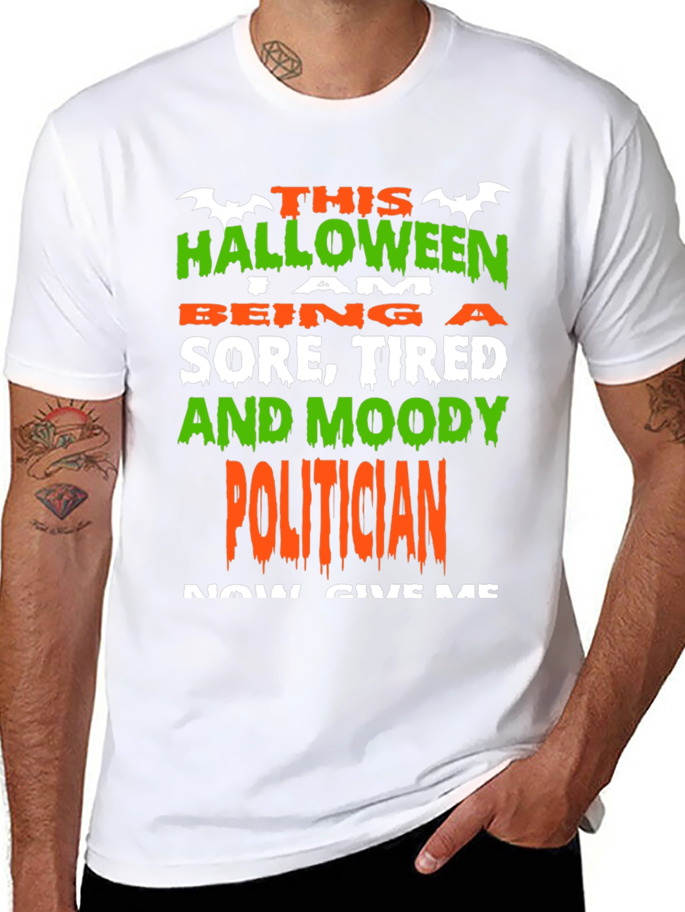 Halloween Sore Tired & Moody Politician T-Shirt