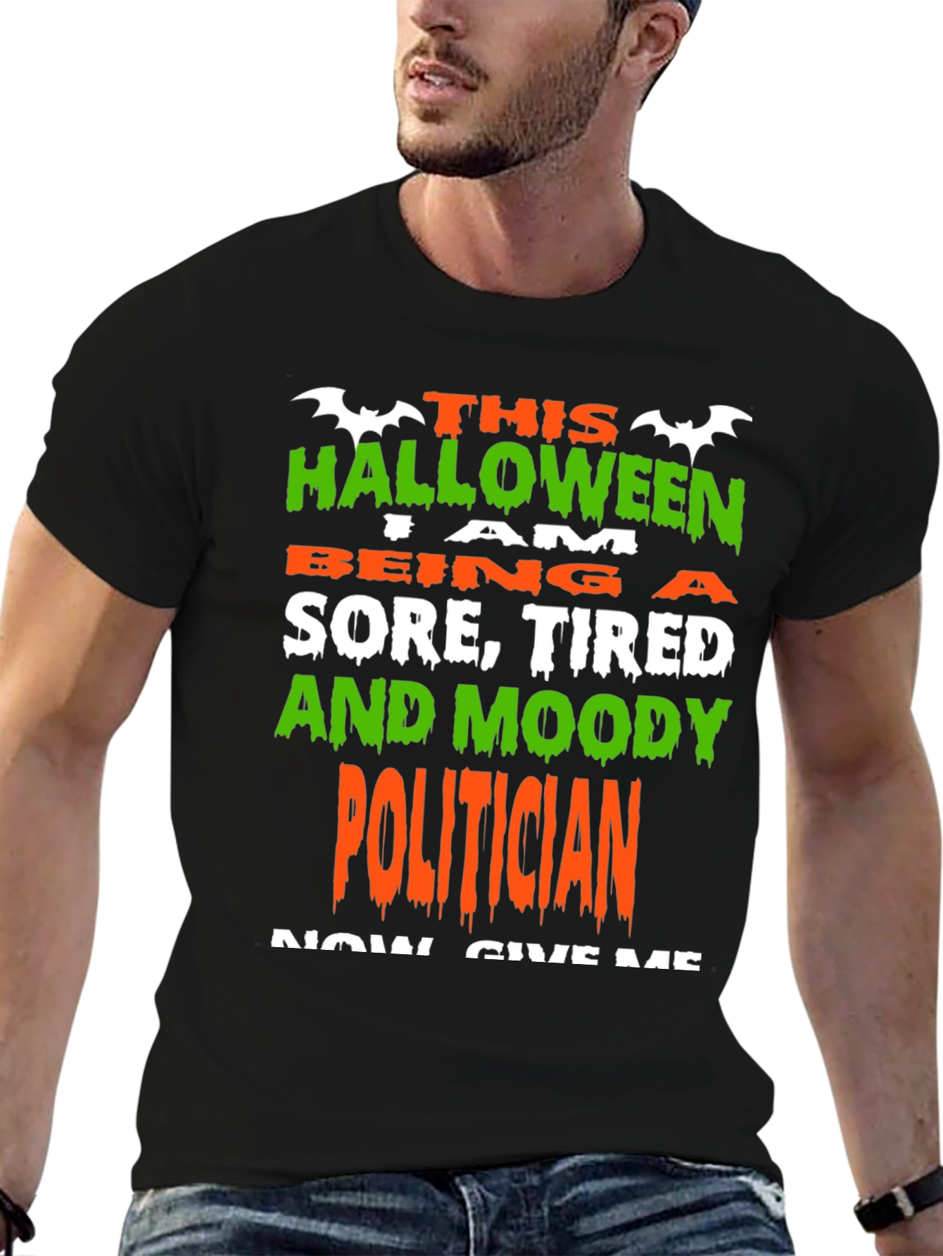 Halloween Sore Tired & Moody Politician T-Shirt