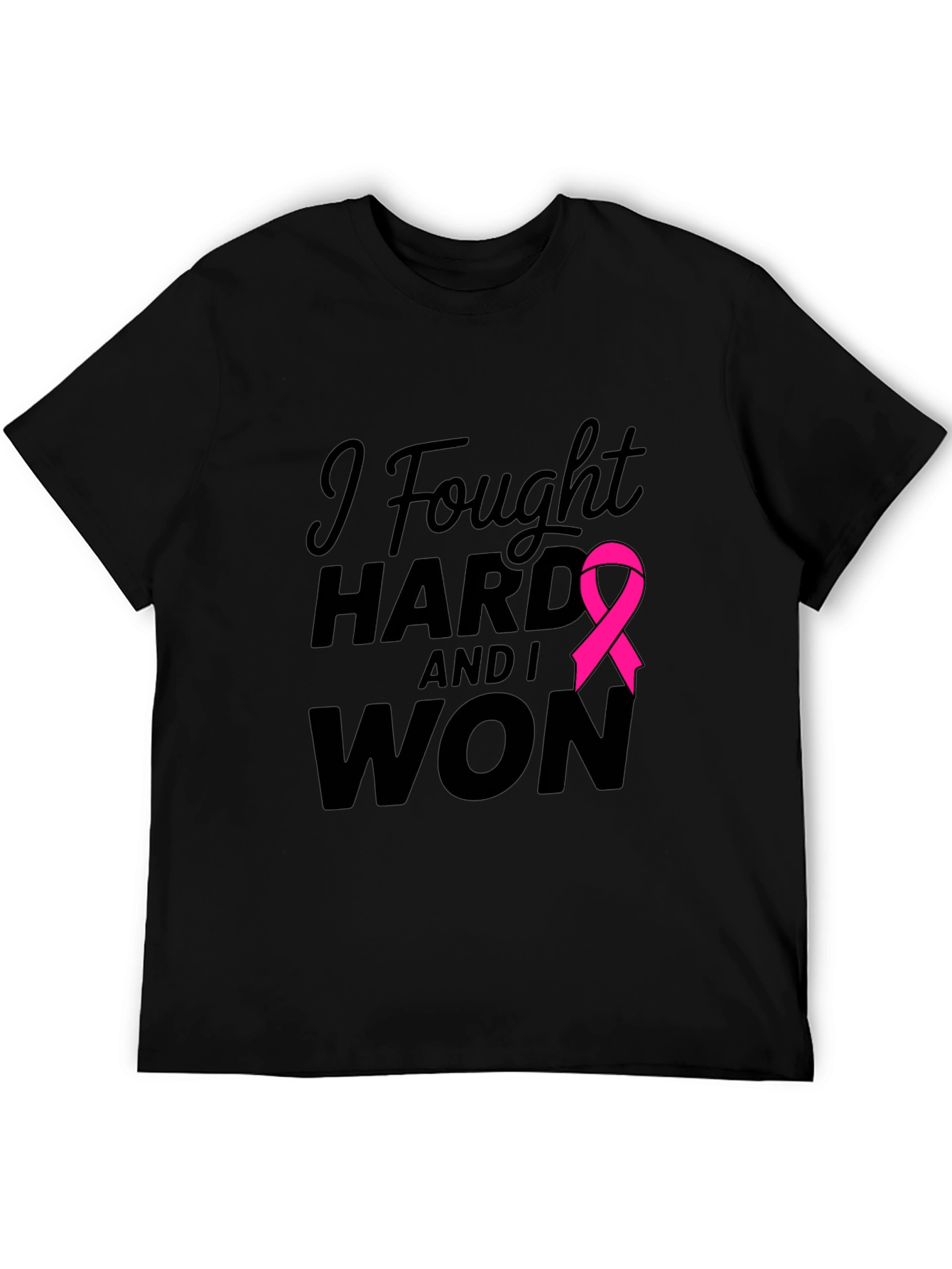 I Fought Hard & Won T-Shirt Breast Cancer Awareness