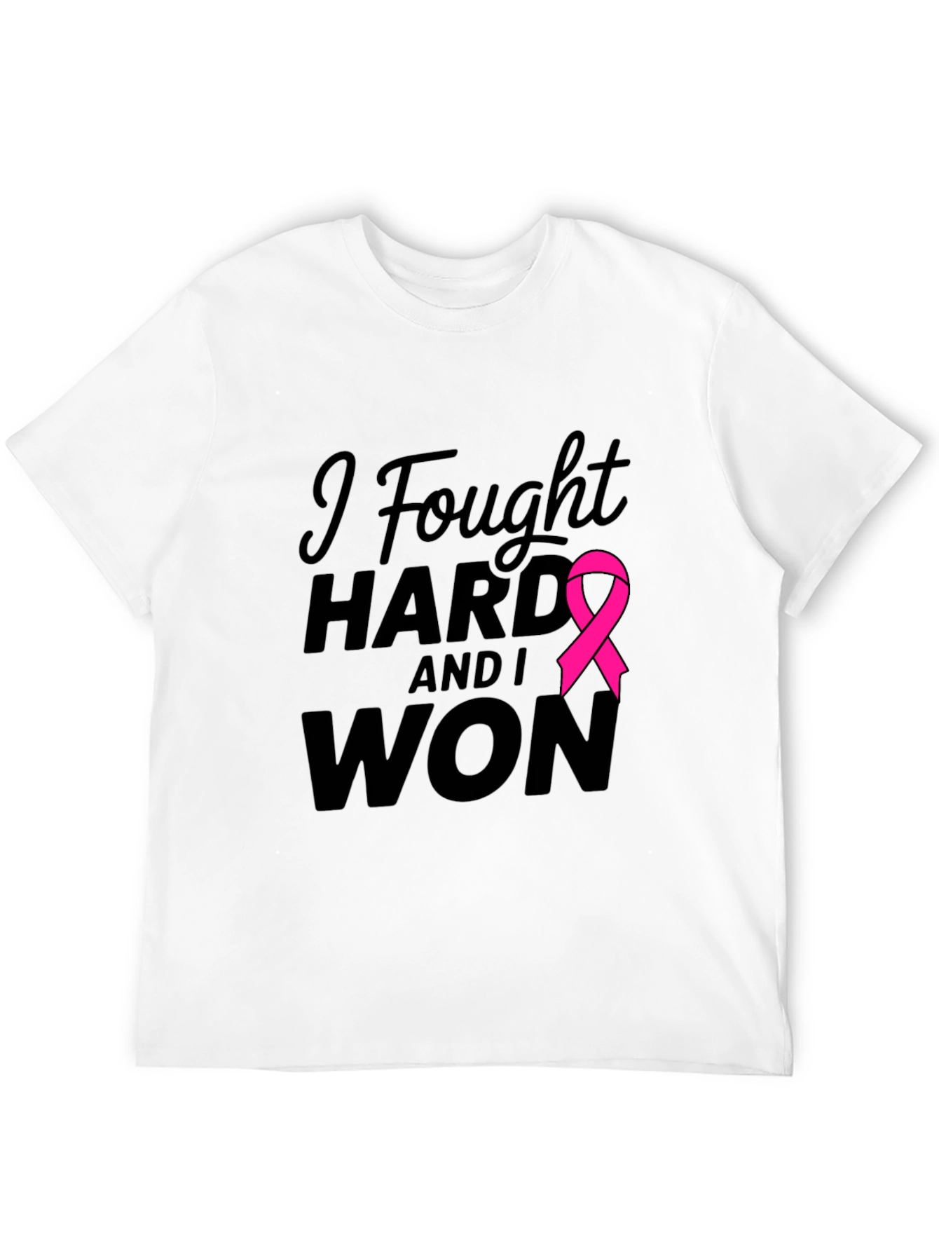 I Fought Hard & Won T-Shirt Breast Cancer Awareness