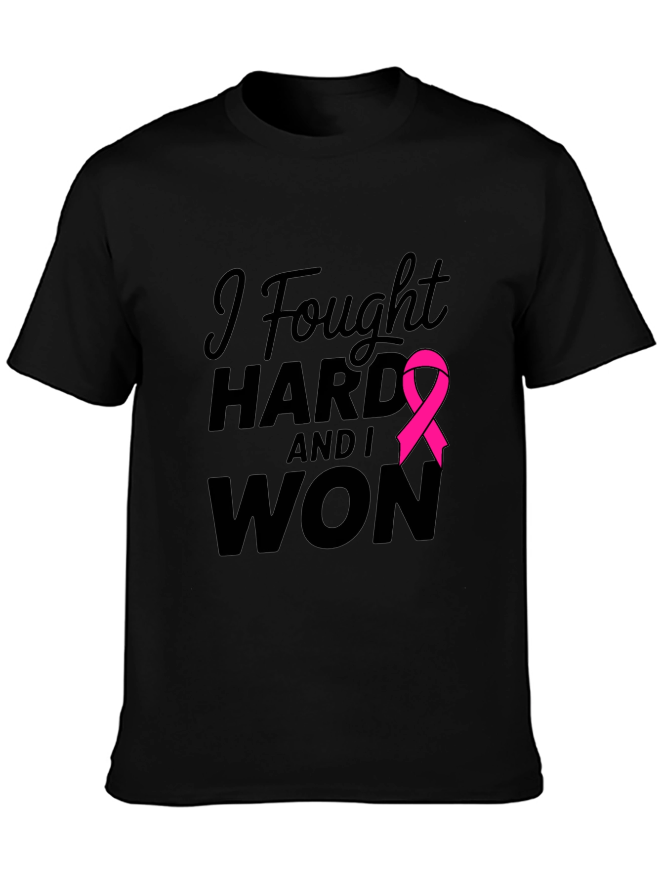 I Fought Hard & Won T-Shirt Breast Cancer Awareness