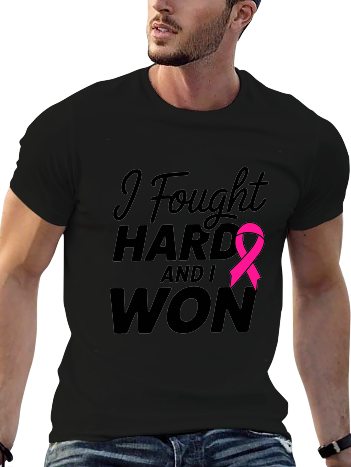 I Fought Hard & Won T-Shirt Breast Cancer Awareness