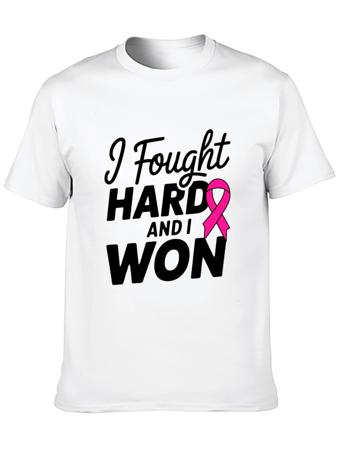 I Fought Hard & Won T-Shirt Breast Cancer Awareness