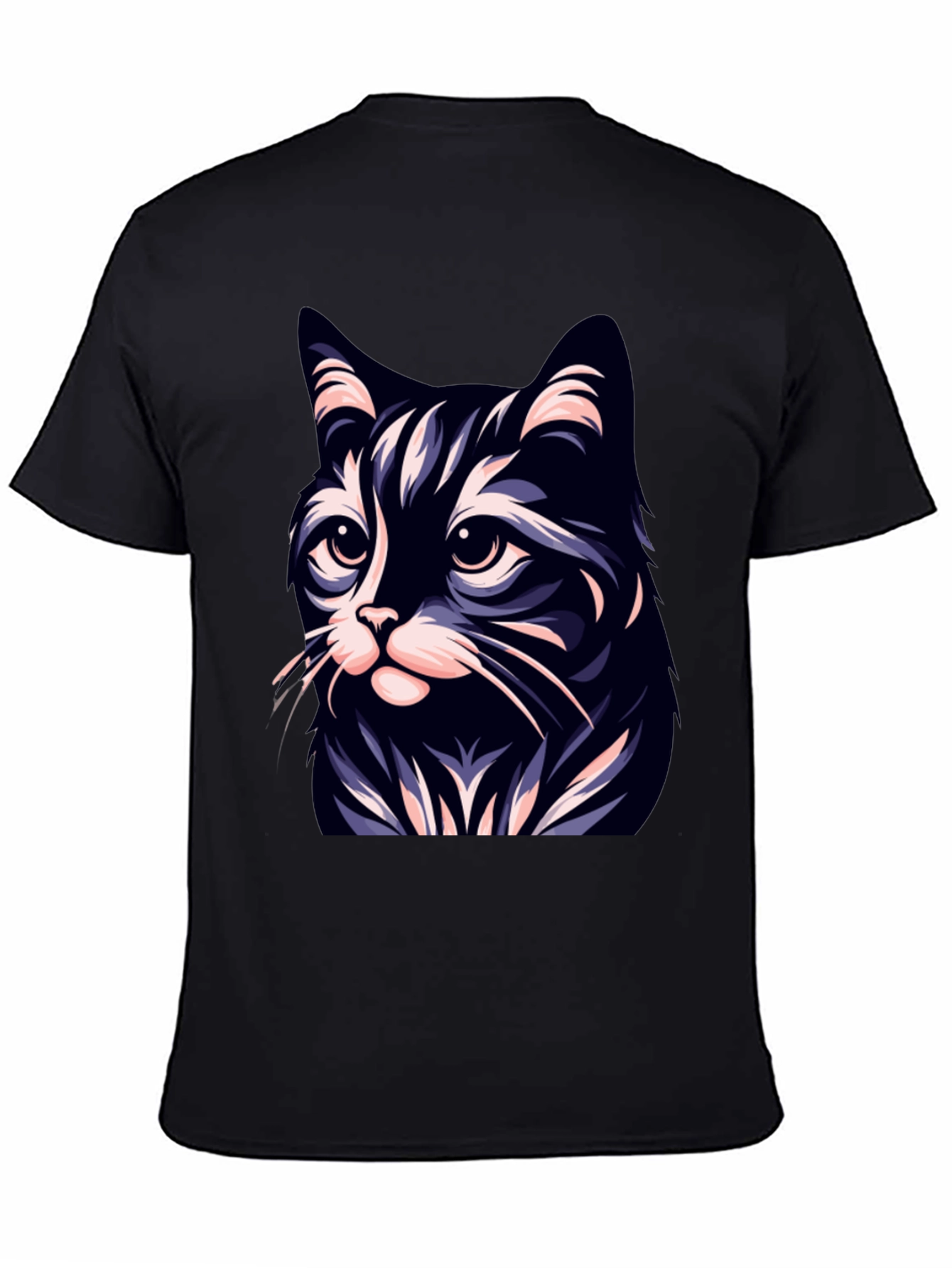 Cool Cat T-Shirt - Black - Stylish Cat Design