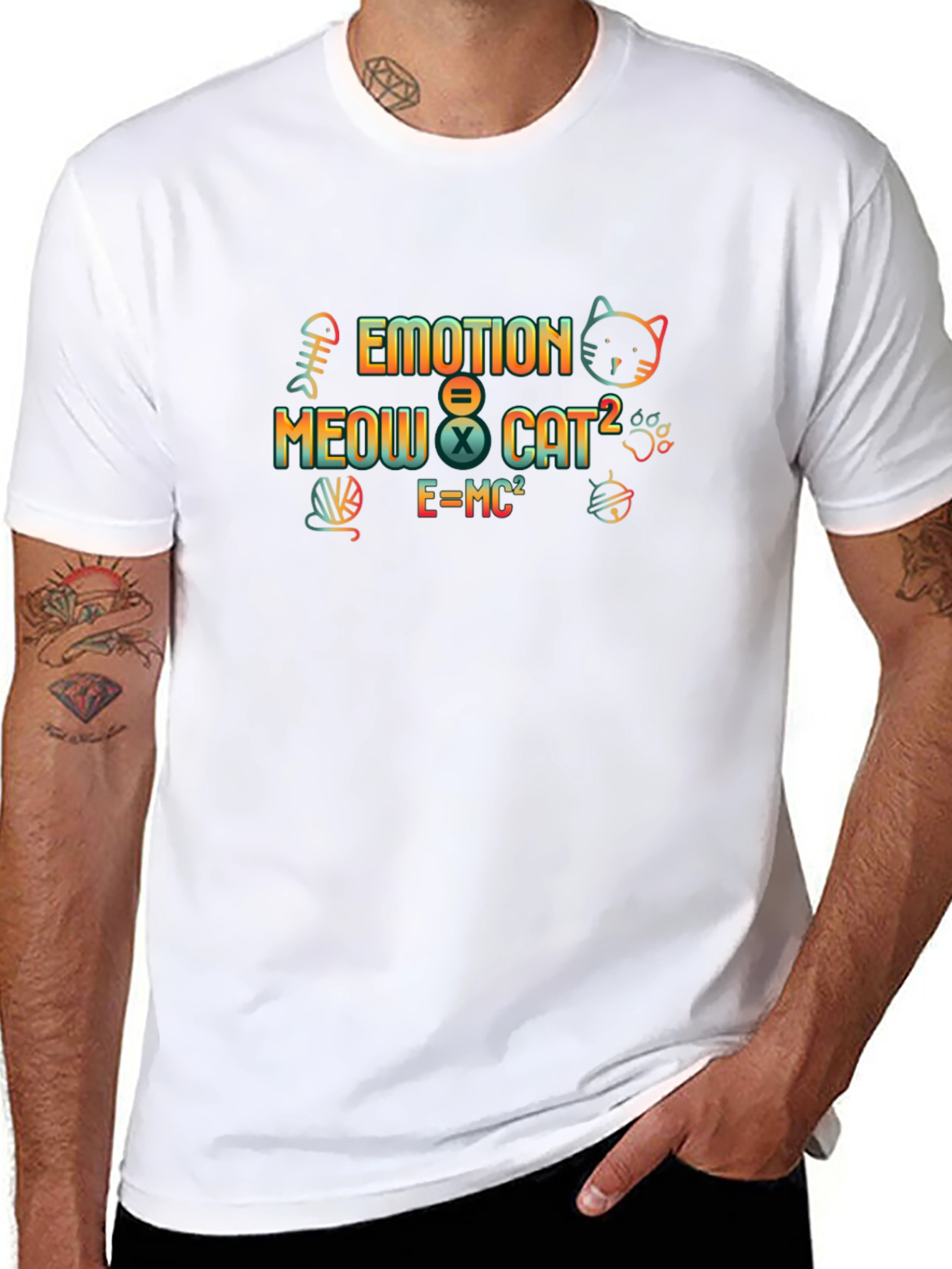 Emotion Meow Cat Funny T-Shirt