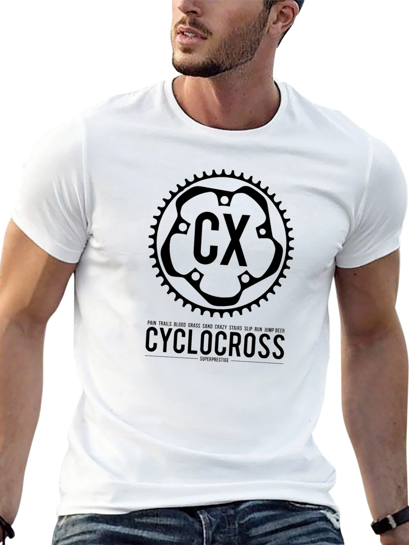 Cyclocross Graphic Tee - Black Casual T-Shirt