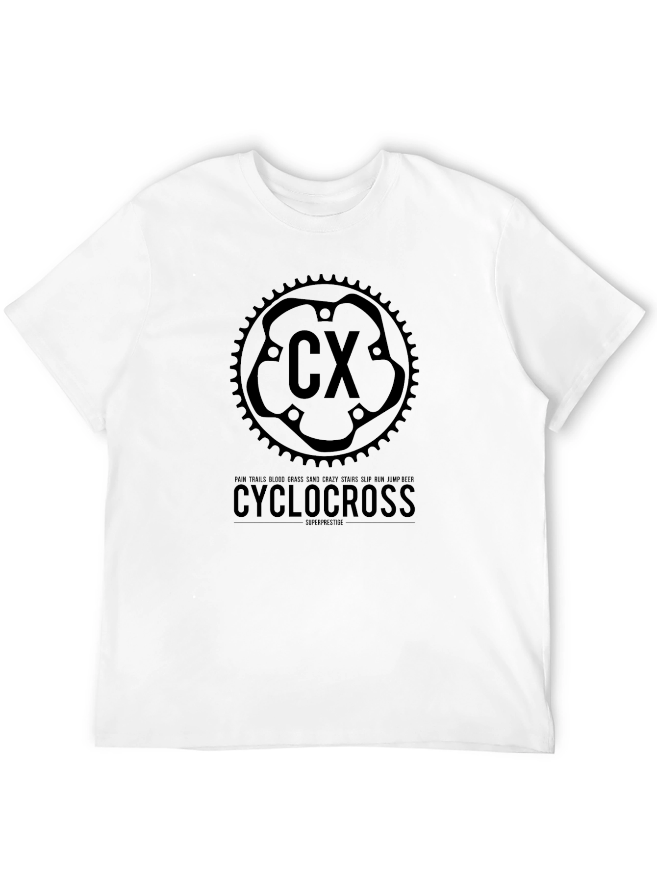 Cyclocross Graphic Tee - Black Casual T-Shirt