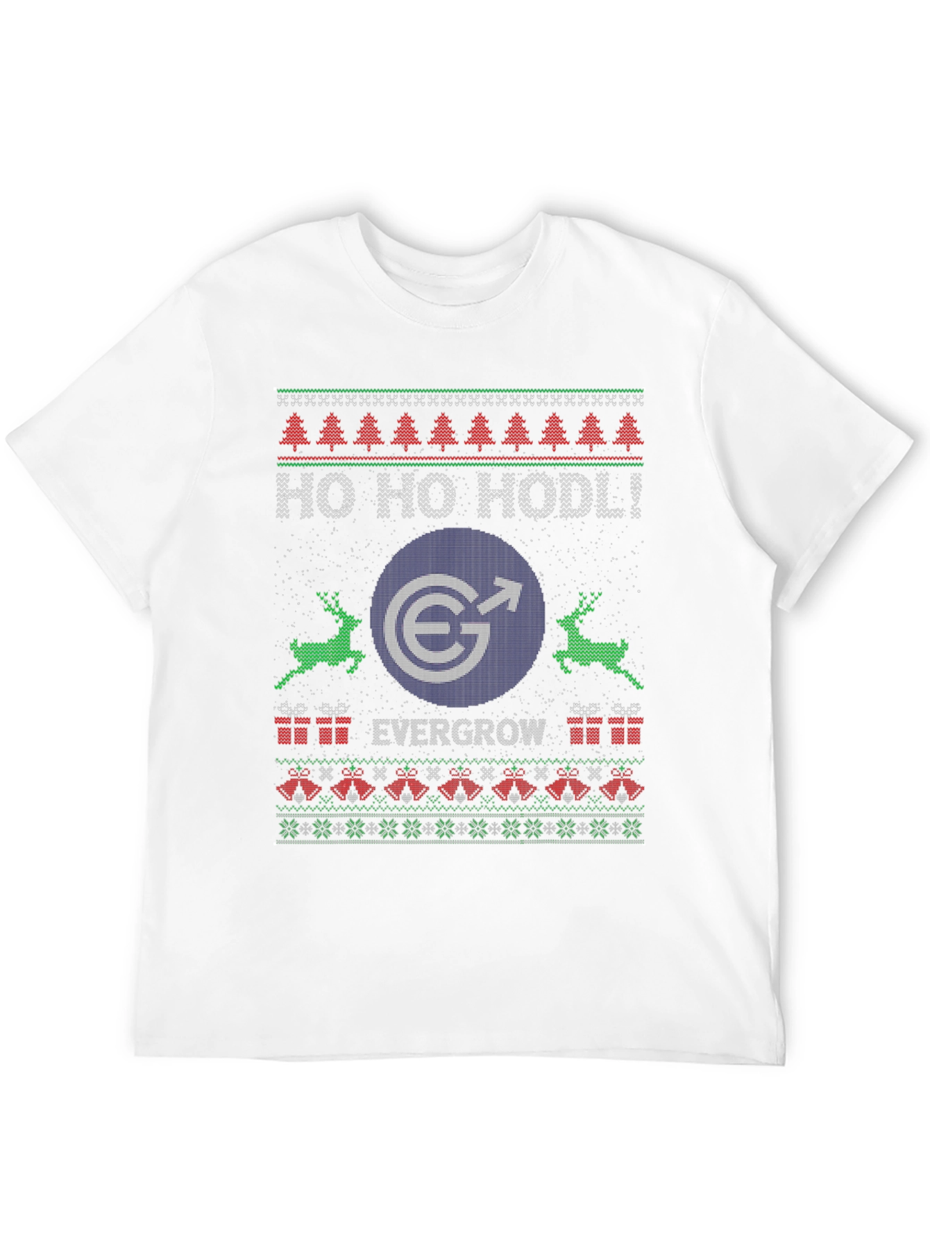Evergrow Coin HODL Ugly Christmas Sweater T-Shirt