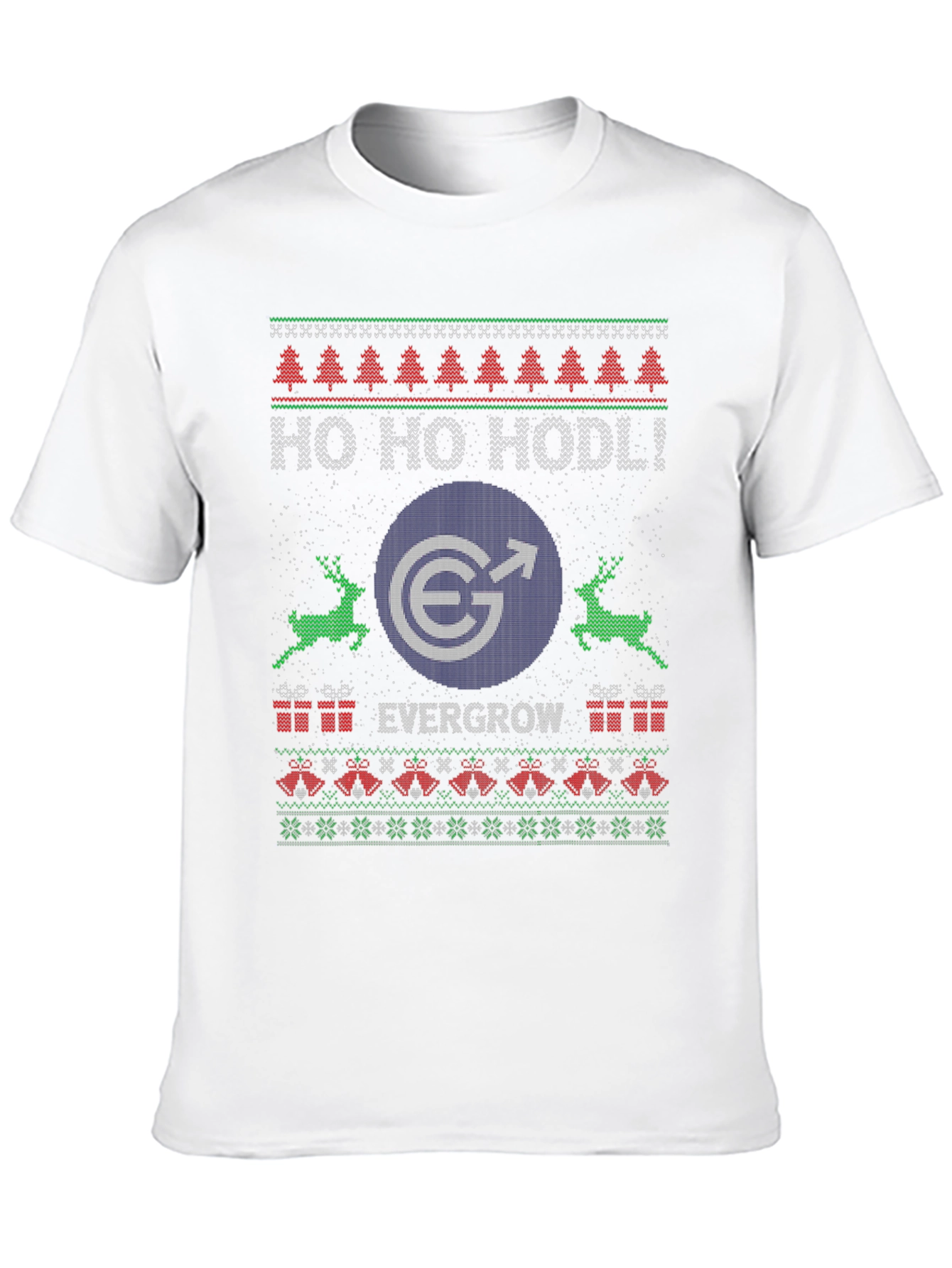 Evergrow Coin HODL Ugly Christmas Sweater T-Shirt